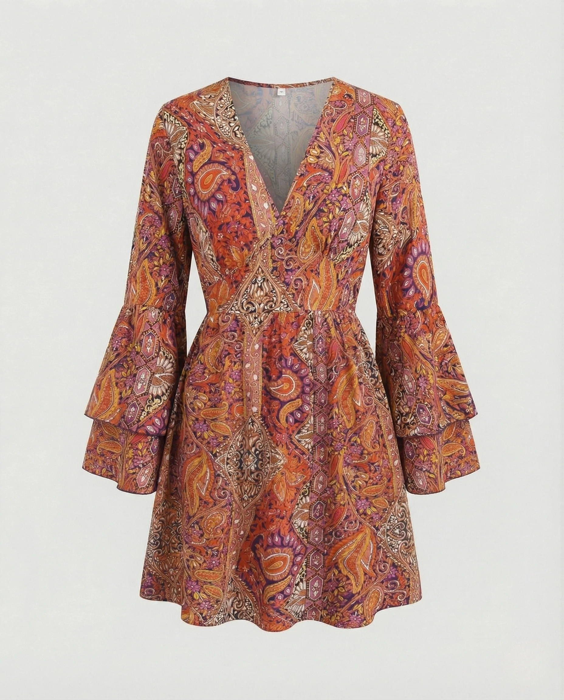 Boho Freizeitkleid Damen Minikleid - Image 7