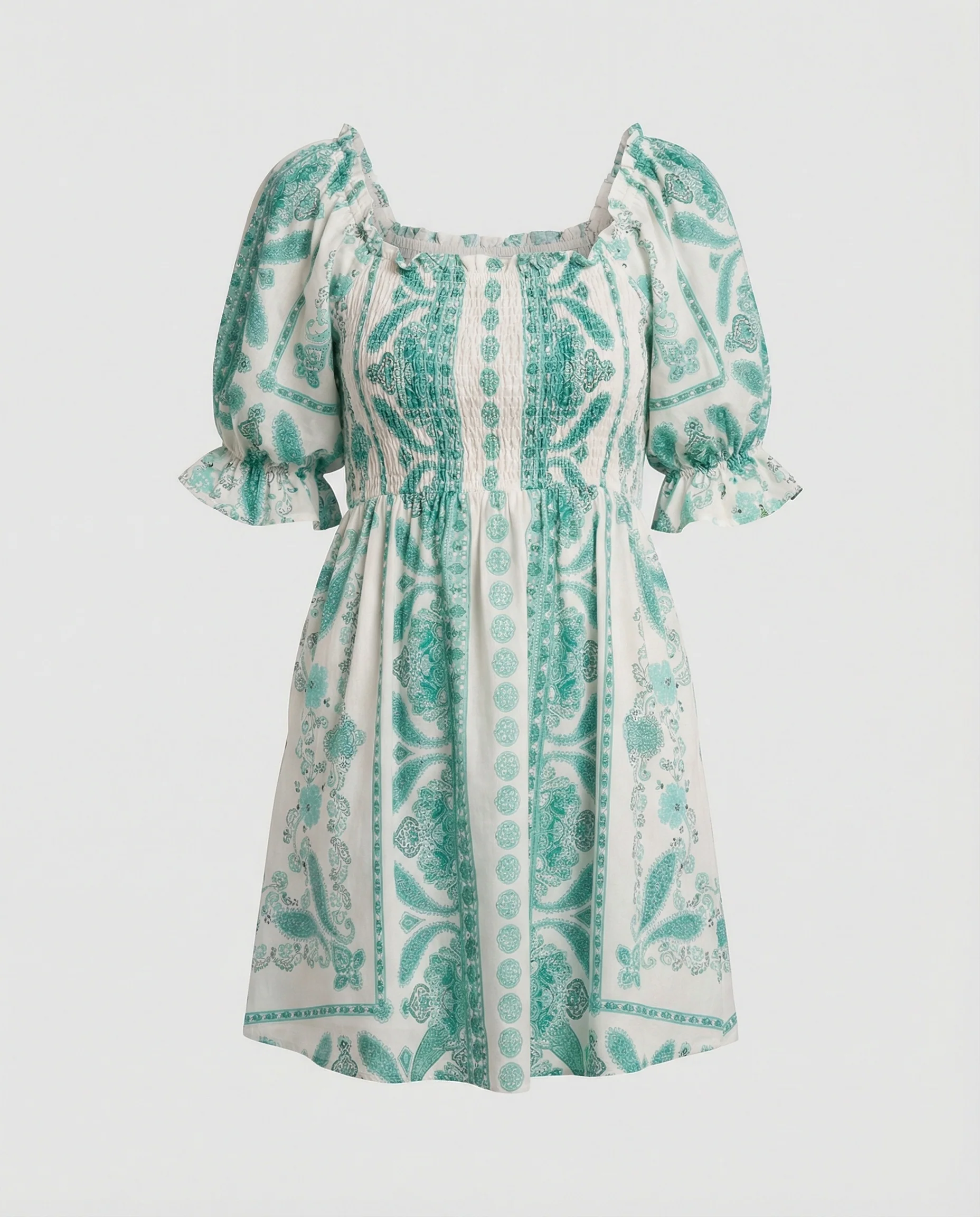 Boho Freizeitkleid Damen Smockkleid - Image 5