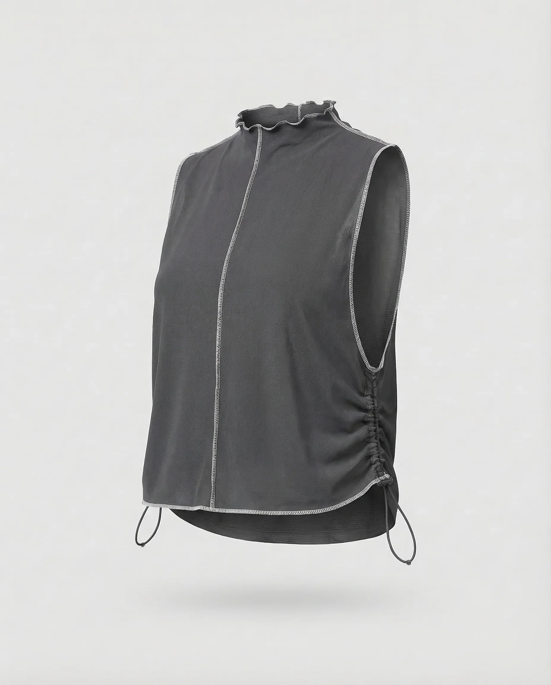 Damen Oversize Langarmshirt Rundhals - Image 11