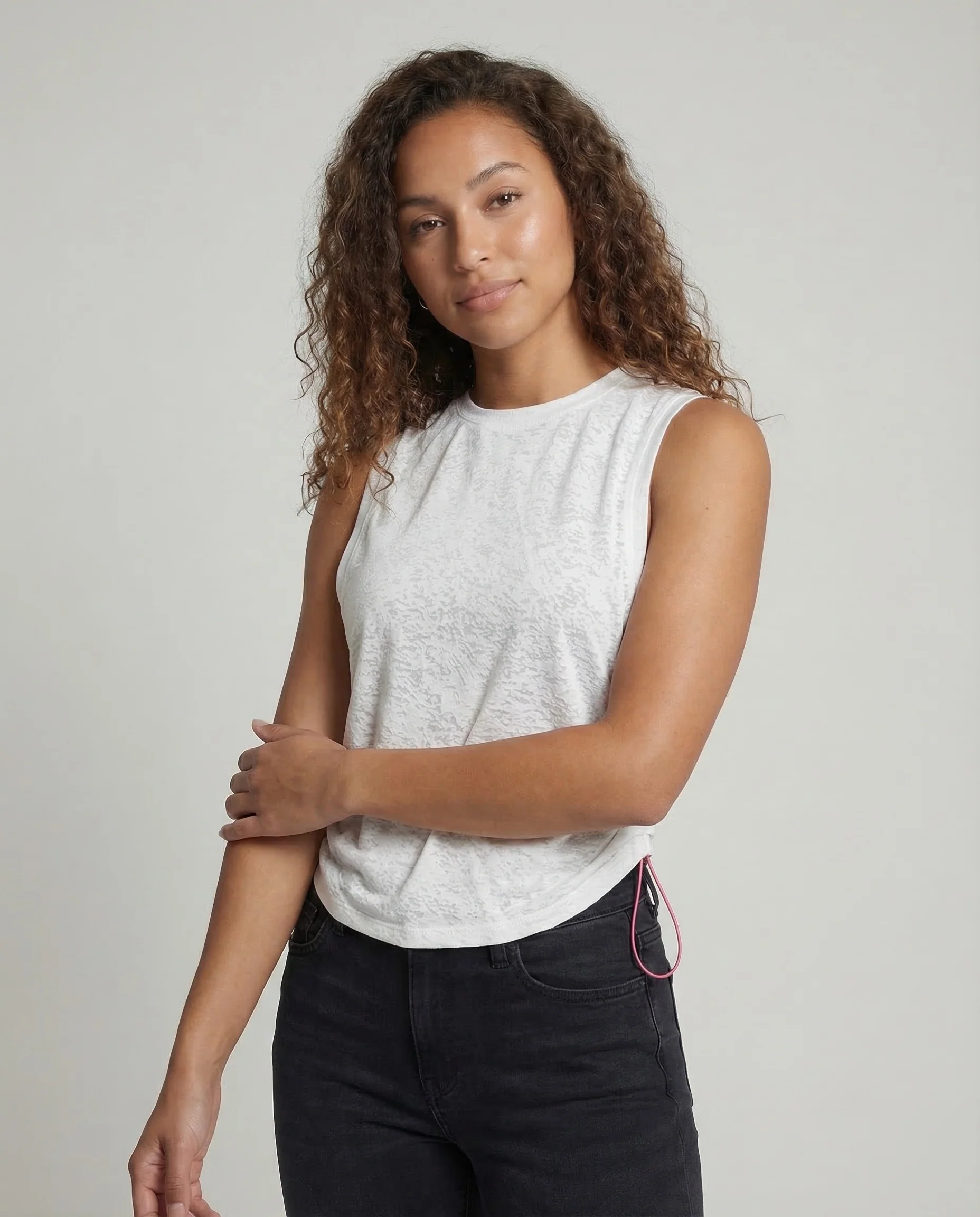 Damen Oversize Langarmshirt Rundhals - Image 2