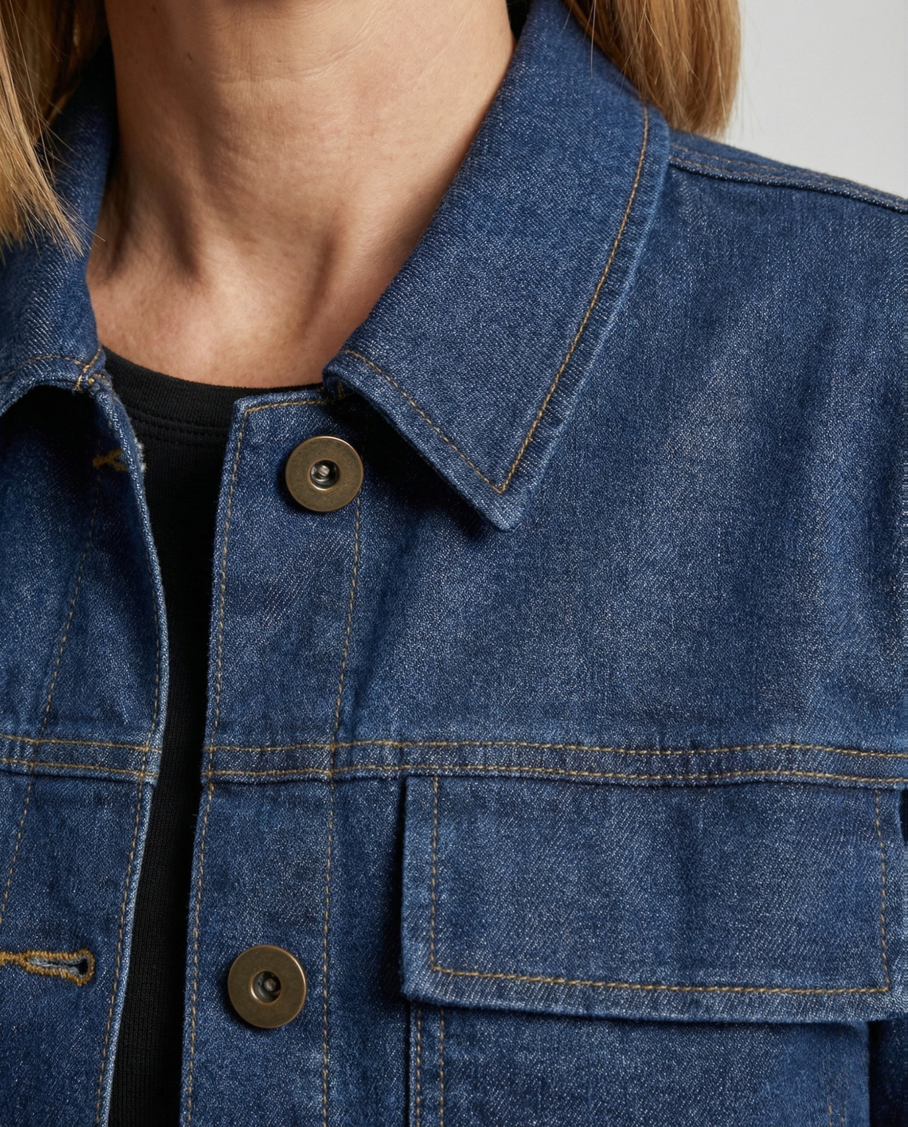 Zweiteiler Damen Denim Minirock Set - Image 2