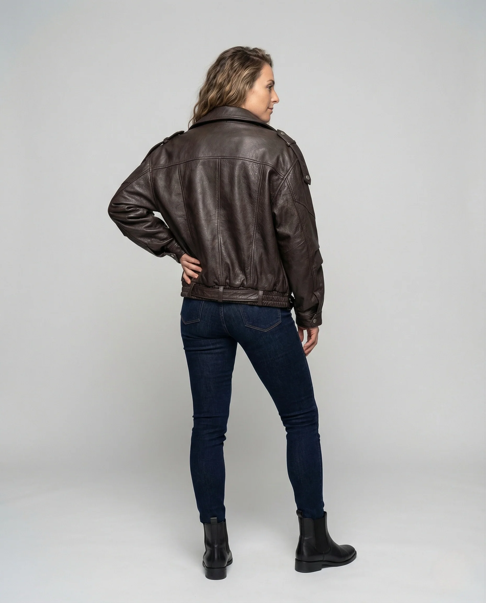 Damen Kurzjacke in Kunstlederoptik - Image 4
