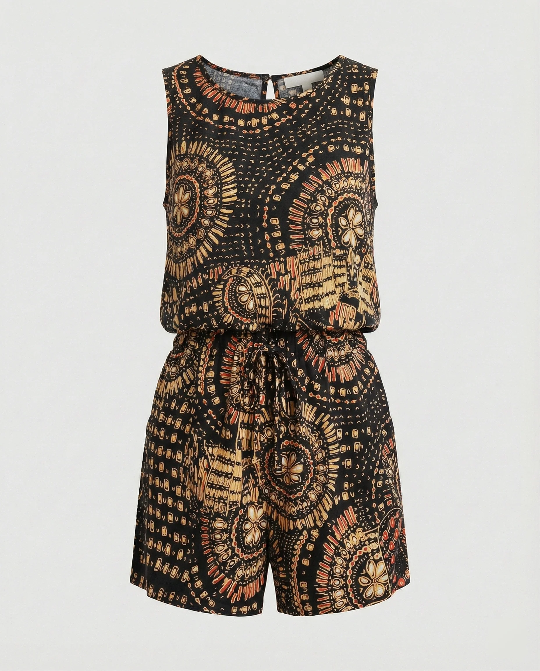 Kurzoverall Mit Ethno Muster Damen - Image 3