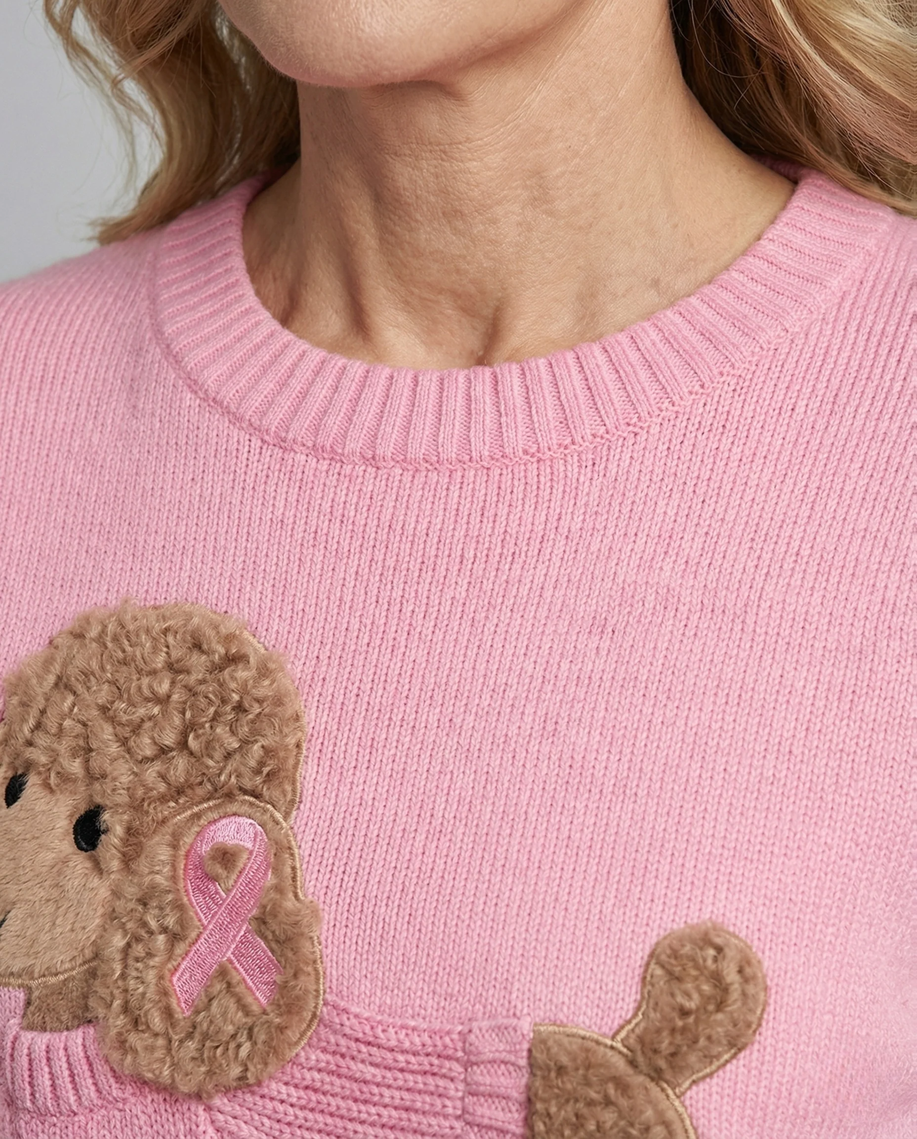 Damen Strickpullover mit Dackel-Applikation - Image 4