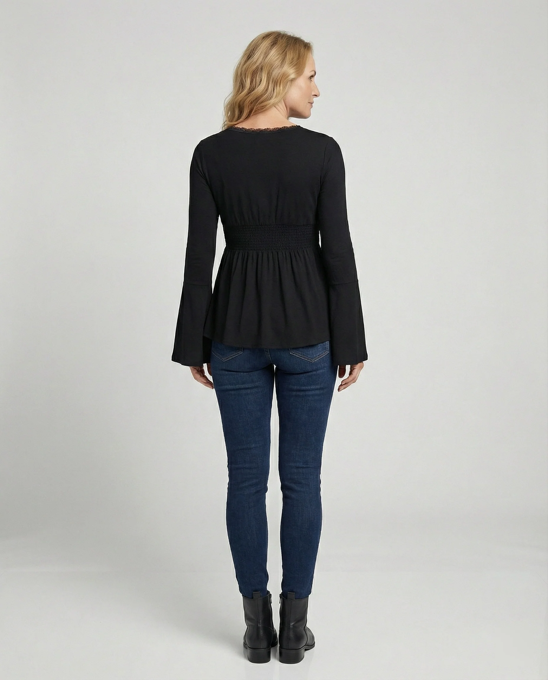 Tunika Damen Langarm Boho - Image 3