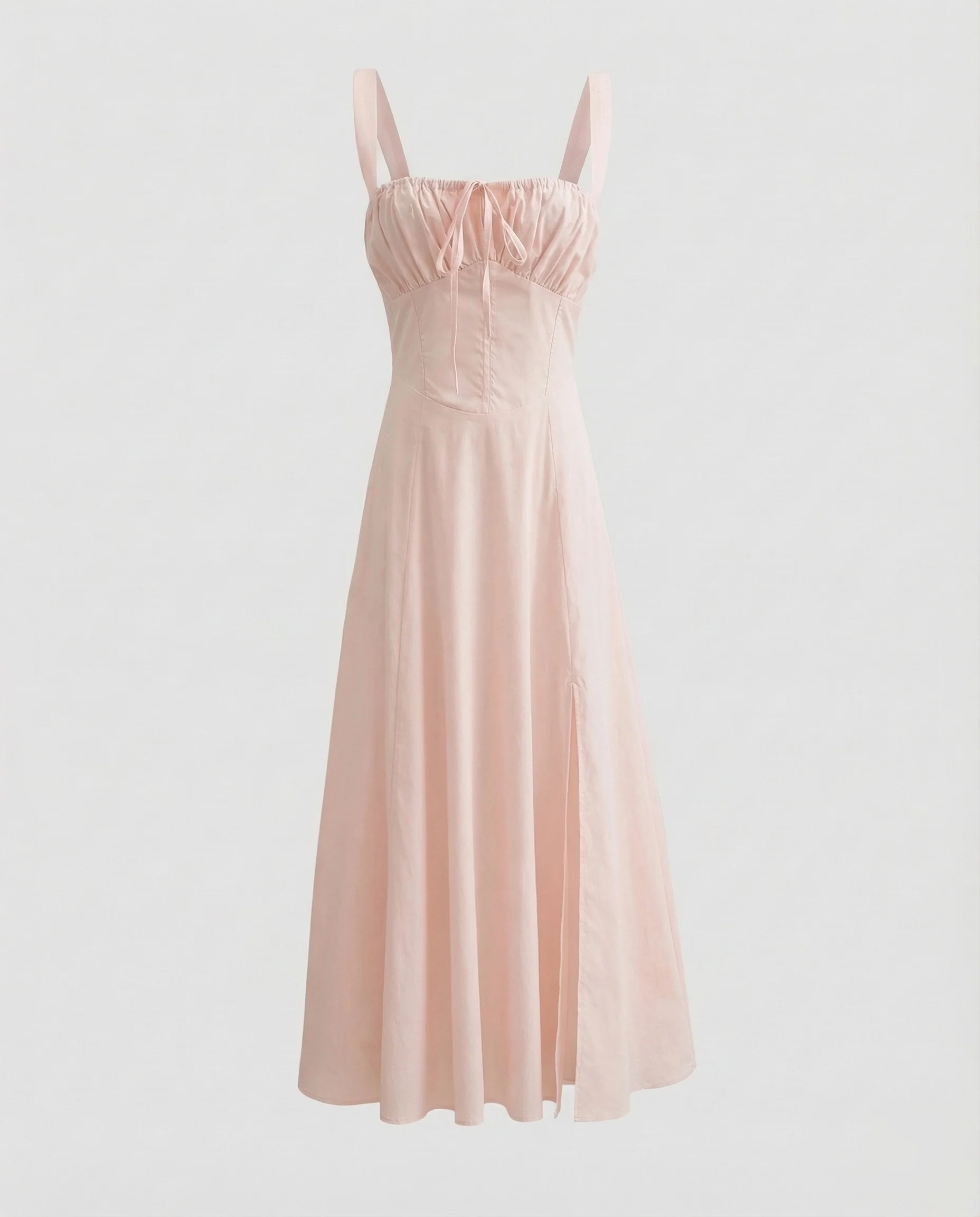 Damen Langes A-Linien Kleid mit Schlitz - Image 7