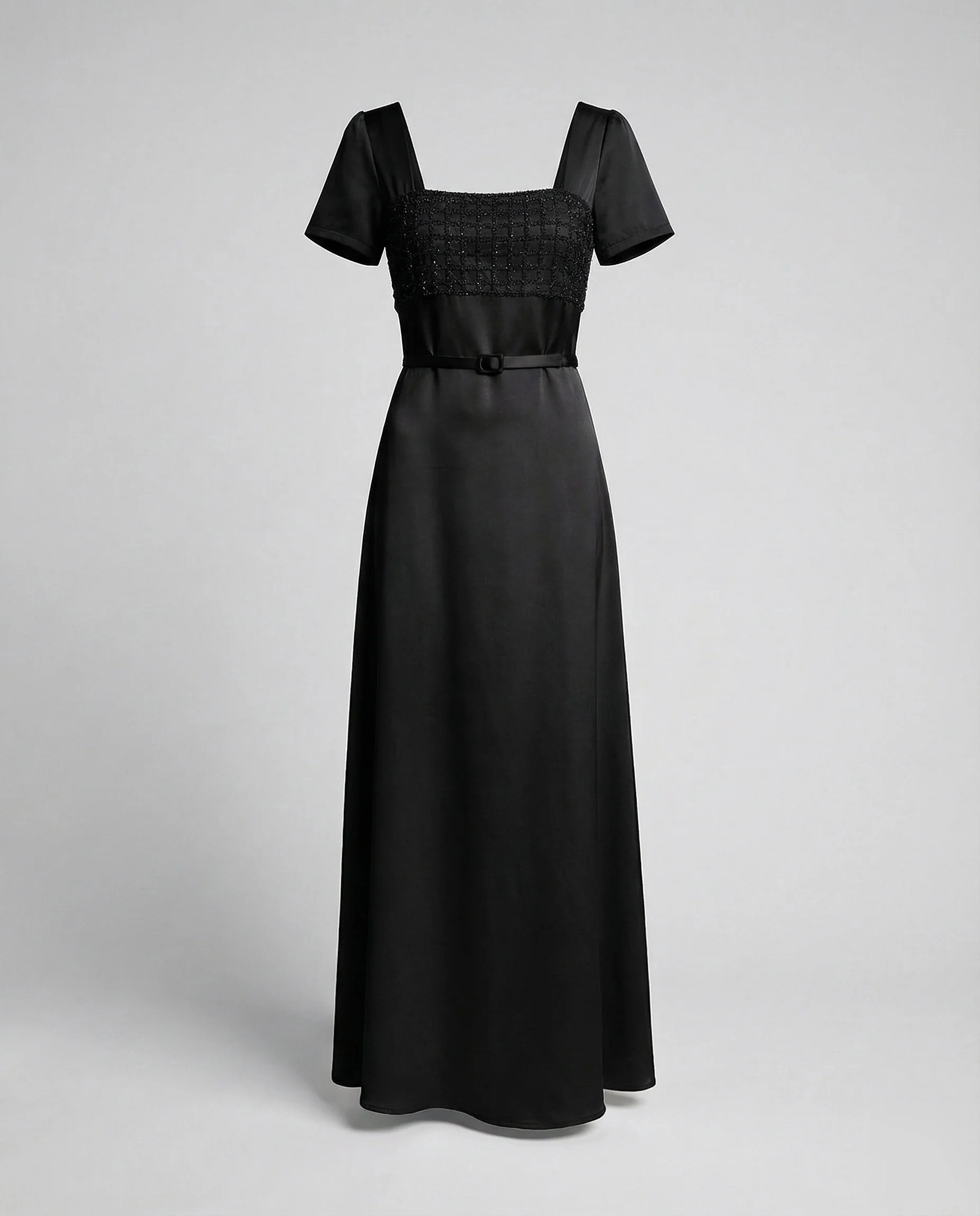 Damen Langes Abendkleid mit Besticktem Bustier im Empire Schnitt - Image 6