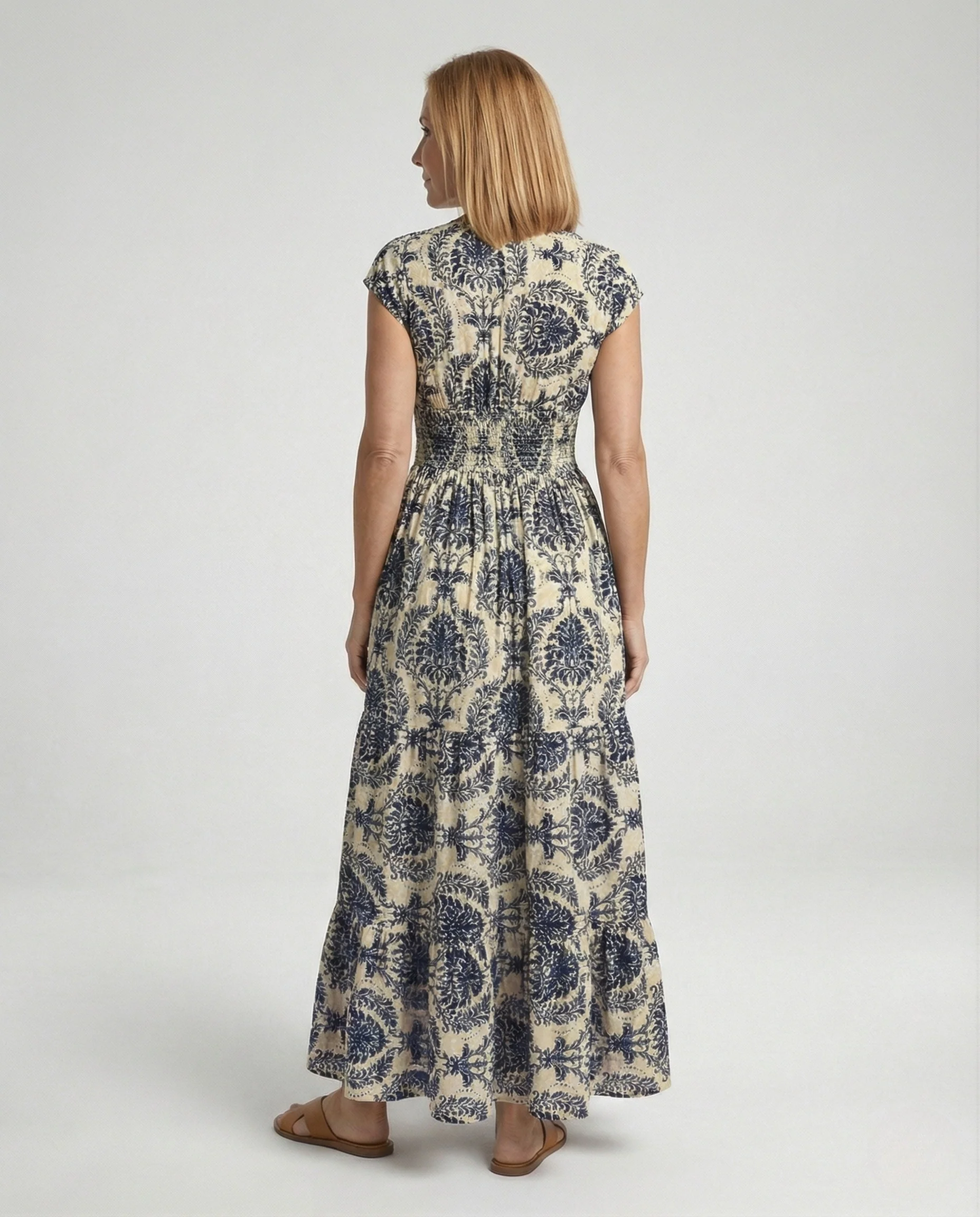 Damen Maxikleid Sommer Baumwolle - Image 4
