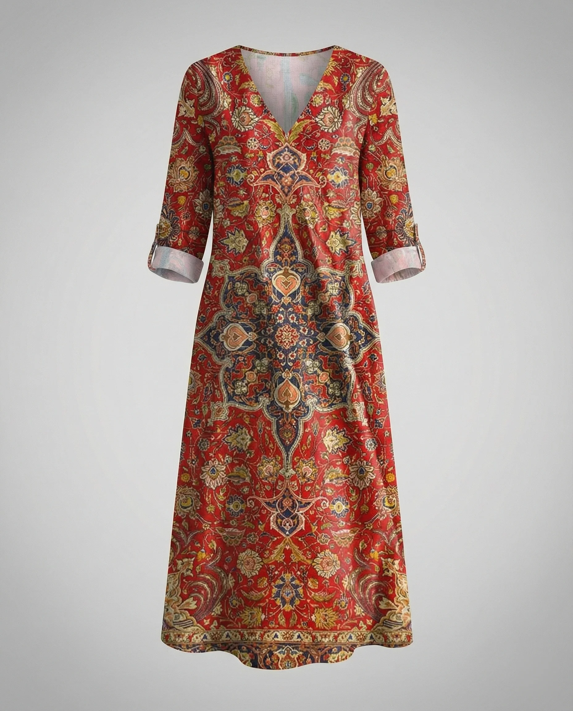 Boho Maxikleid Sommer Damen Taschen - Image 10