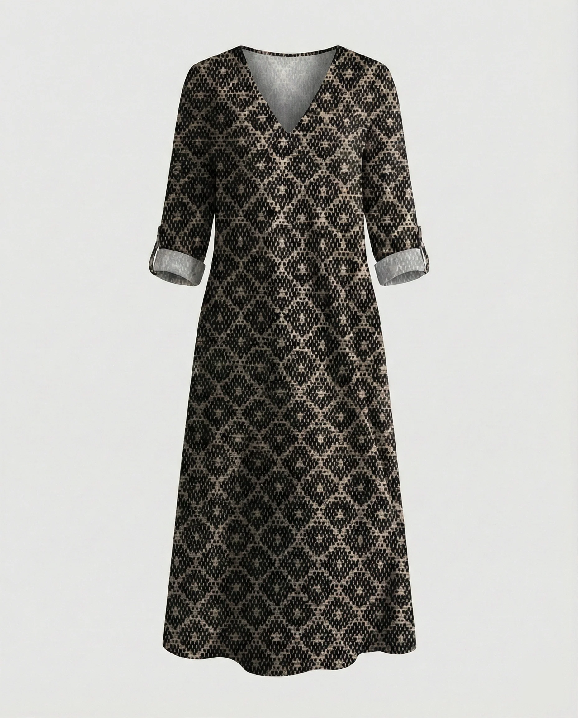 Boho Maxikleid Sommer Damen Taschen - Image 14