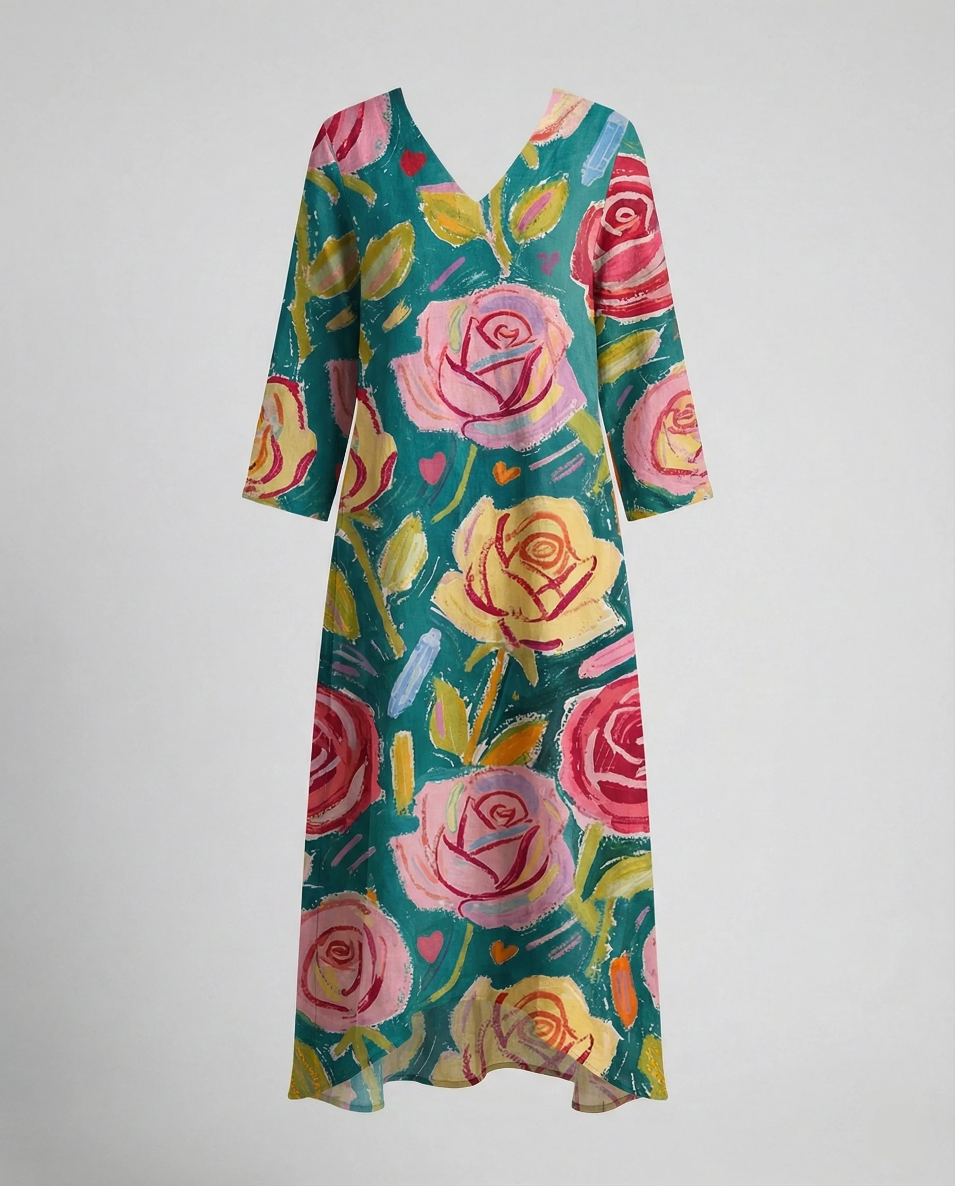 Boho Maxikleid Sommer Damen Taschen - Image 19