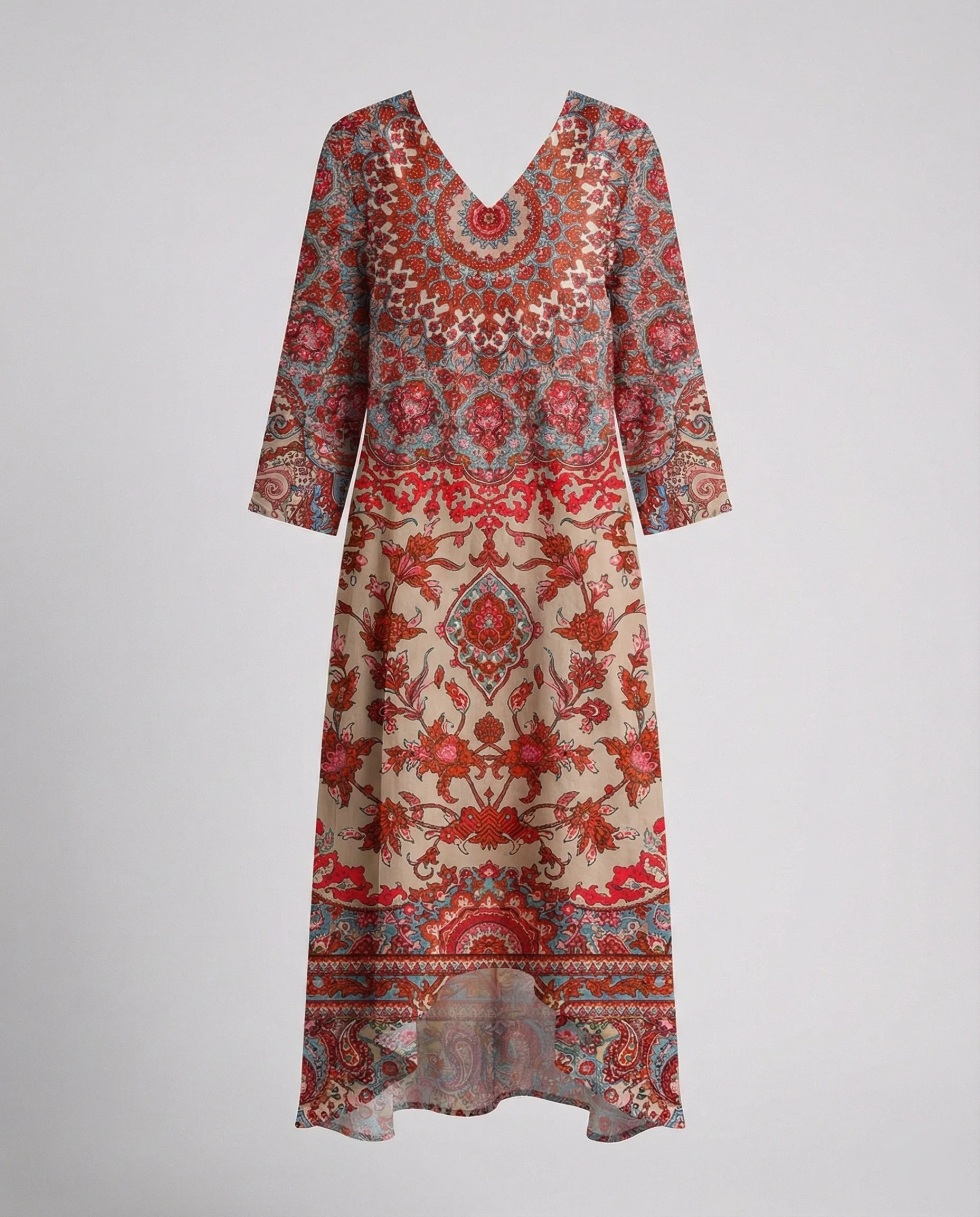 Boho Maxikleid Sommer Damen Taschen - Image 24