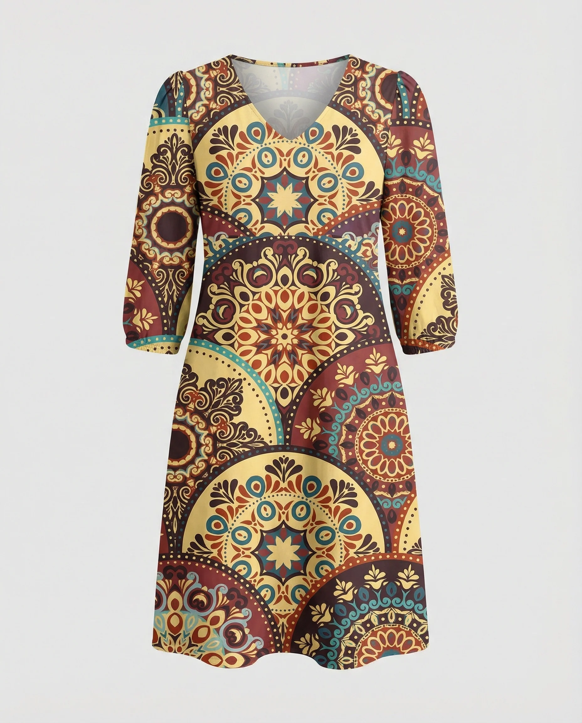 Boho Maxikleid Sommer Damen Taschen - Image 30