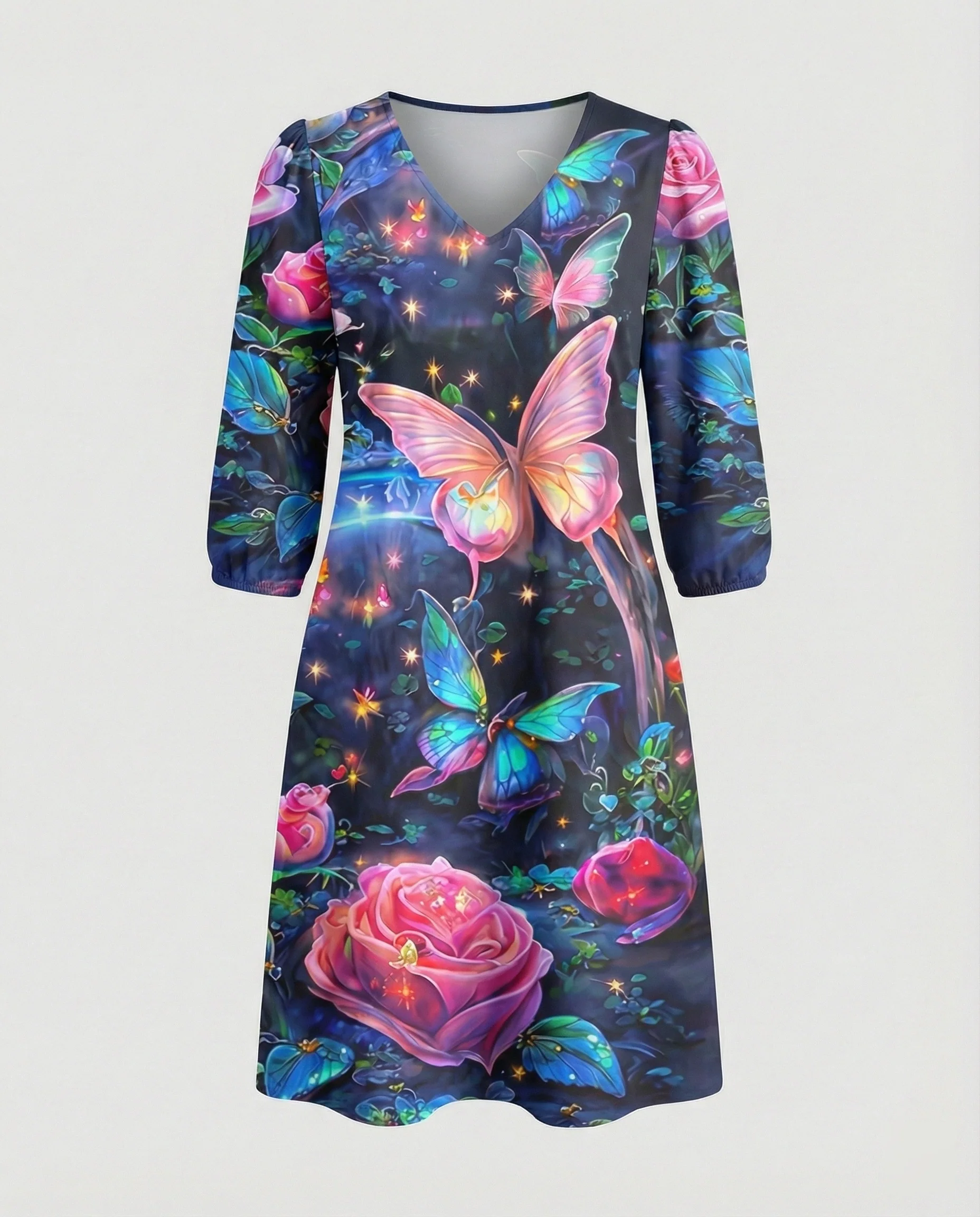 Boho Maxikleid Sommer Damen Taschen - Image 31