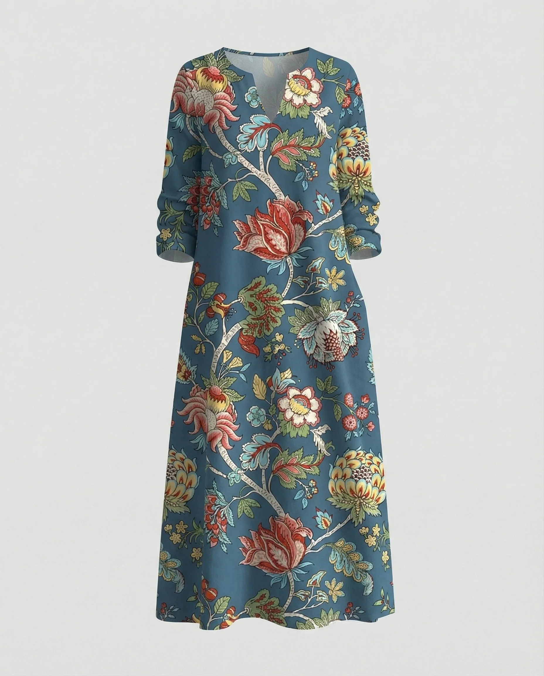 Boho Maxikleid Sommer Damen Taschen - Image 44