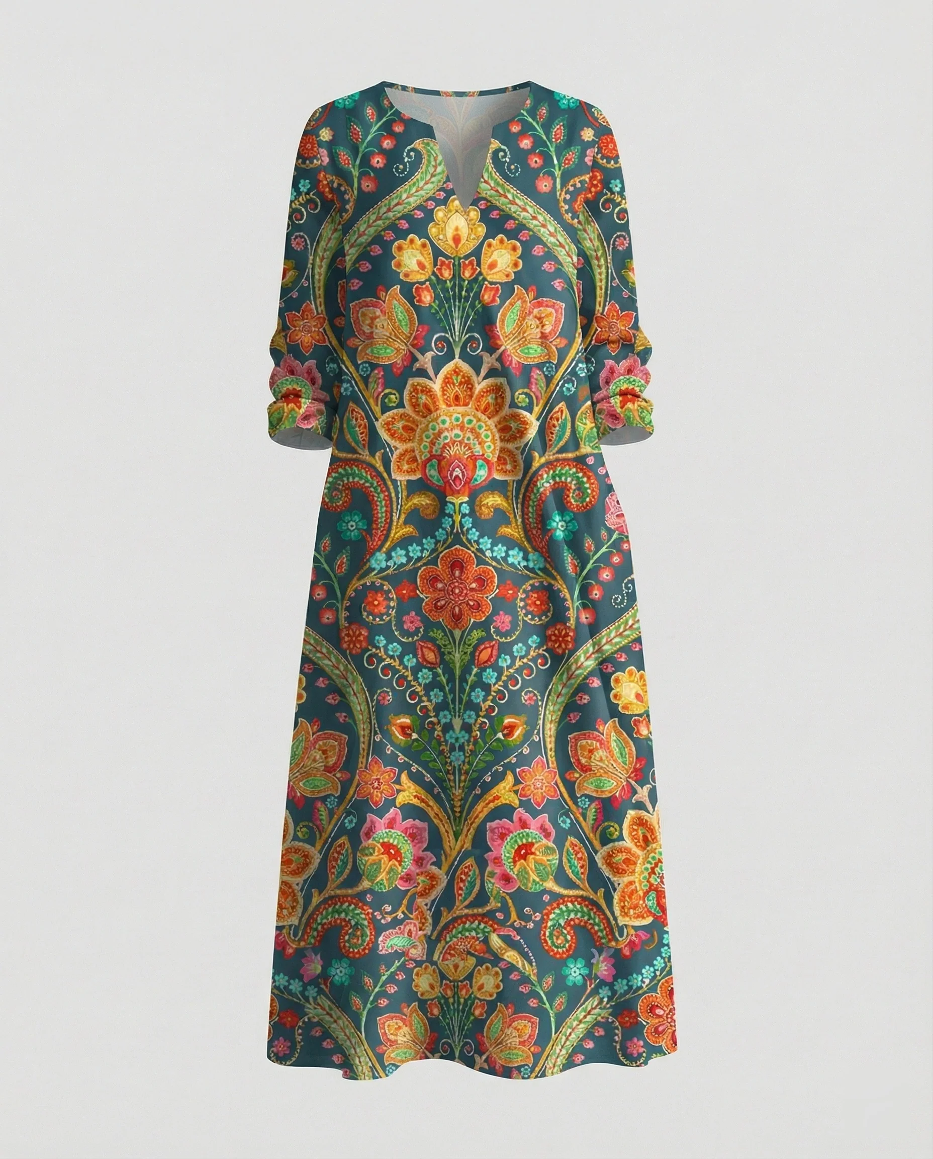 Boho Maxikleid Sommer Damen Taschen - Image 50