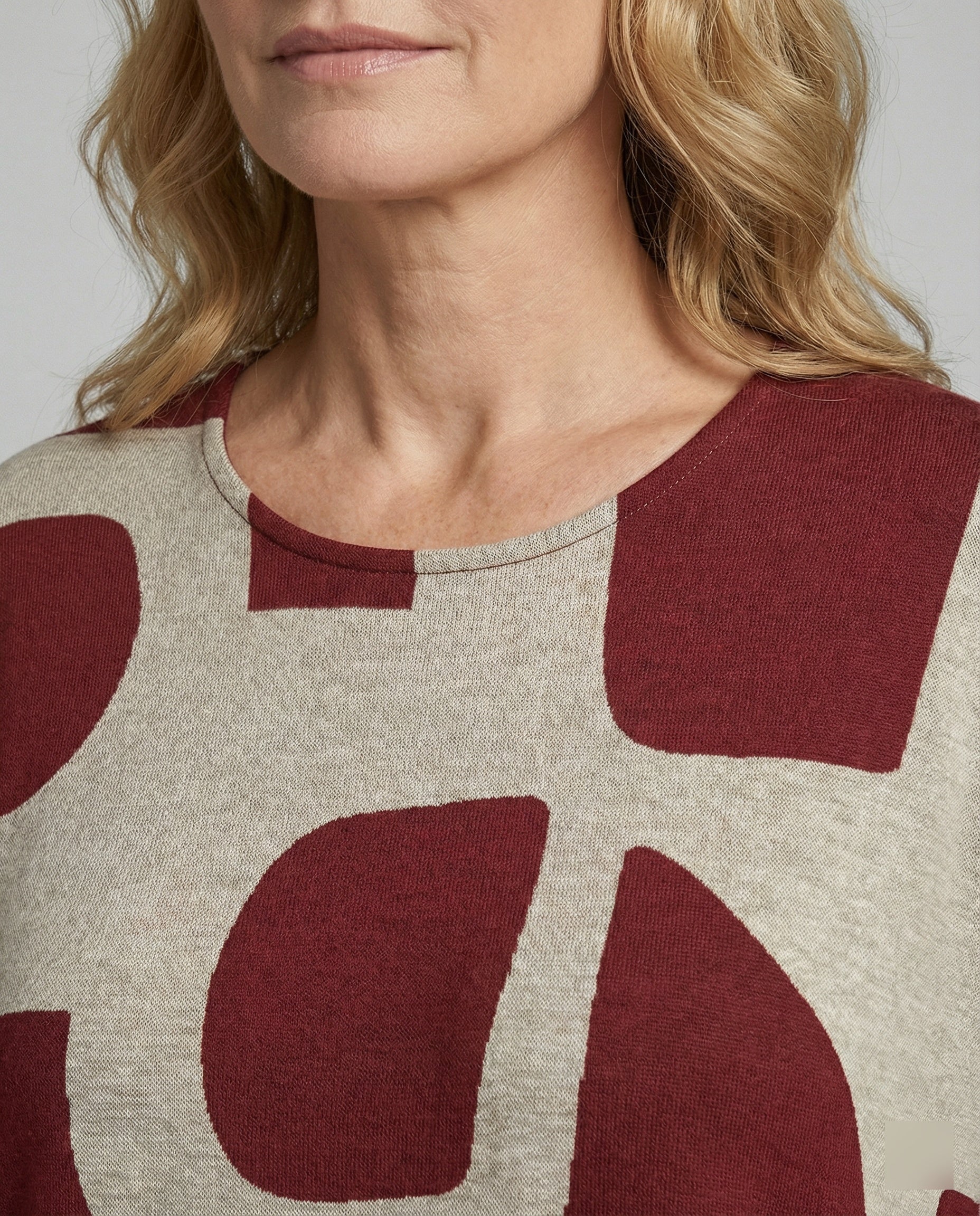 Damen Jerseykleid lang Print - Image 3