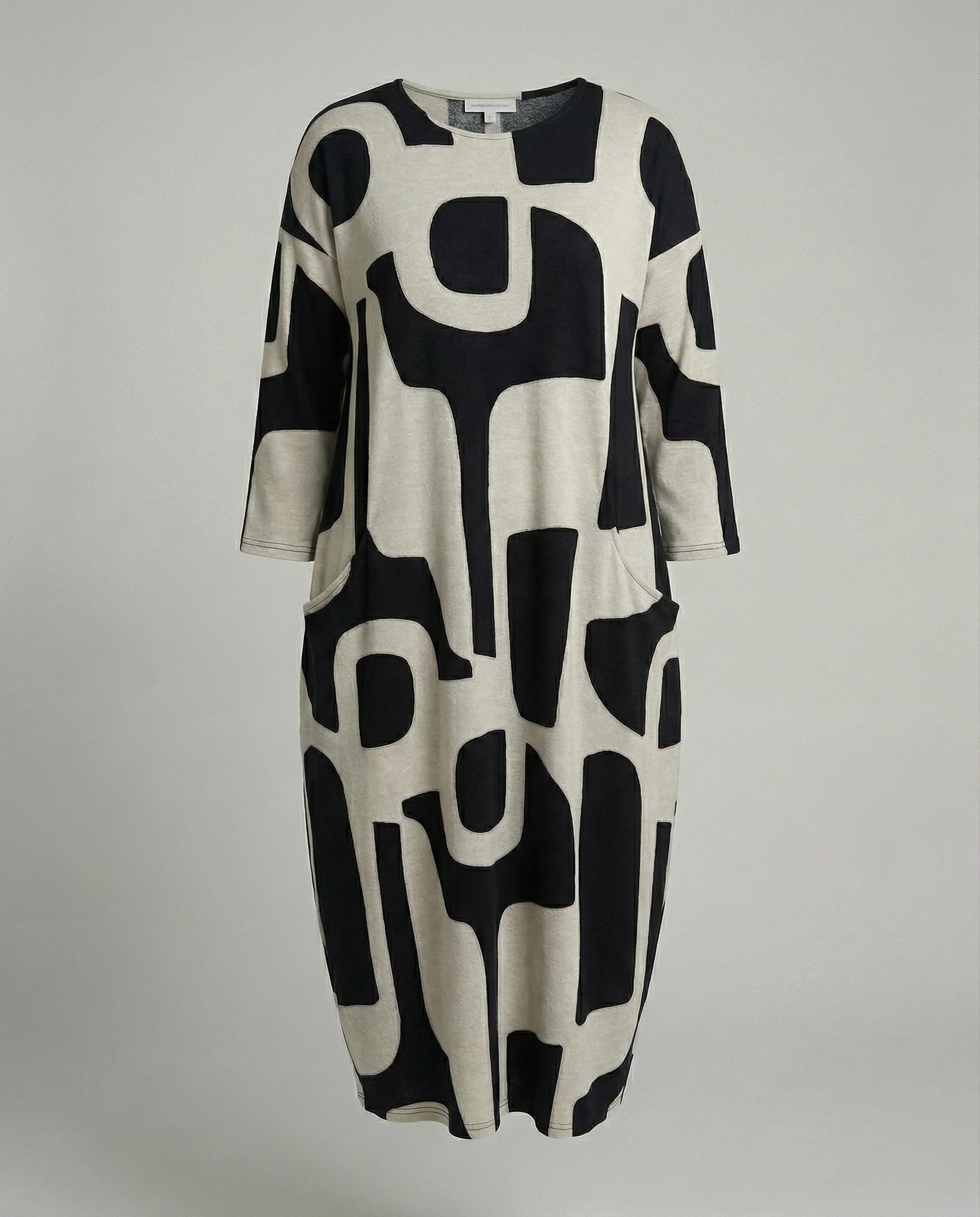 Damen Jerseykleid lang Print - Image 5