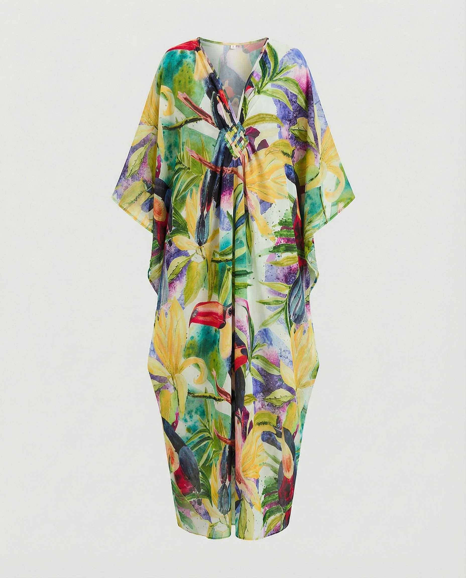 Damen Maxikleid Kaftan Sommer - Image 14