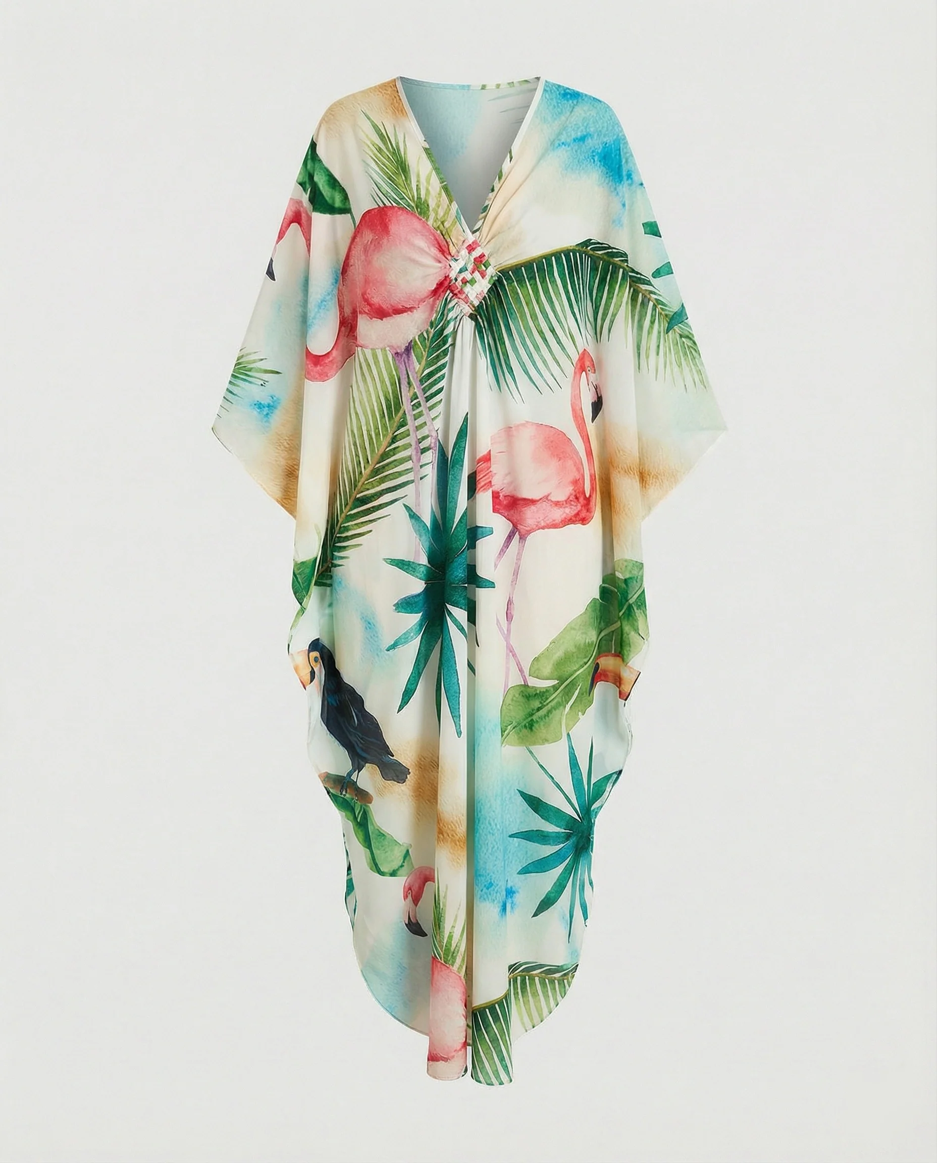 Damen Maxikleid Kaftan Sommer - Image 2