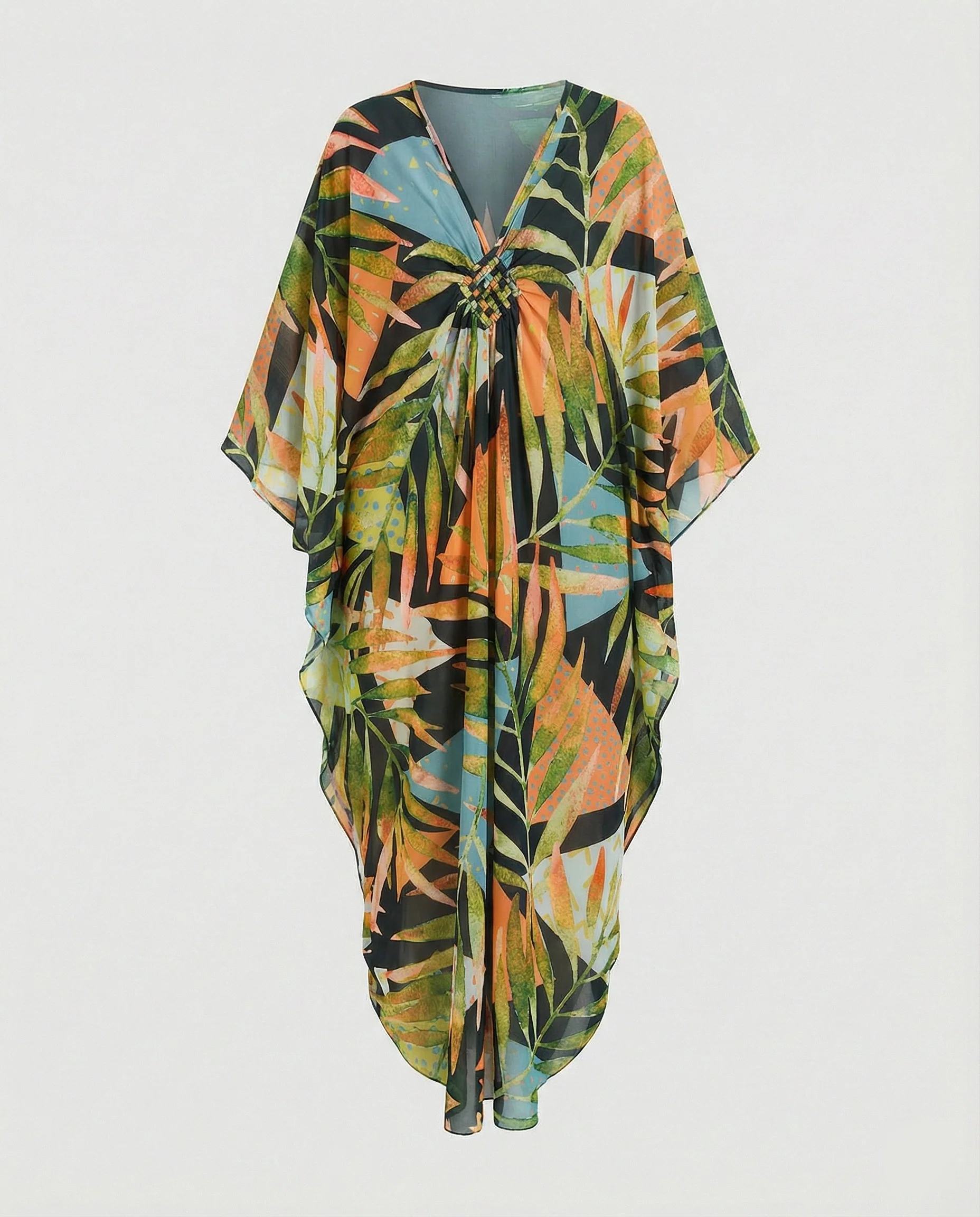 Damen Maxikleid Kaftan Sommer - Image 3