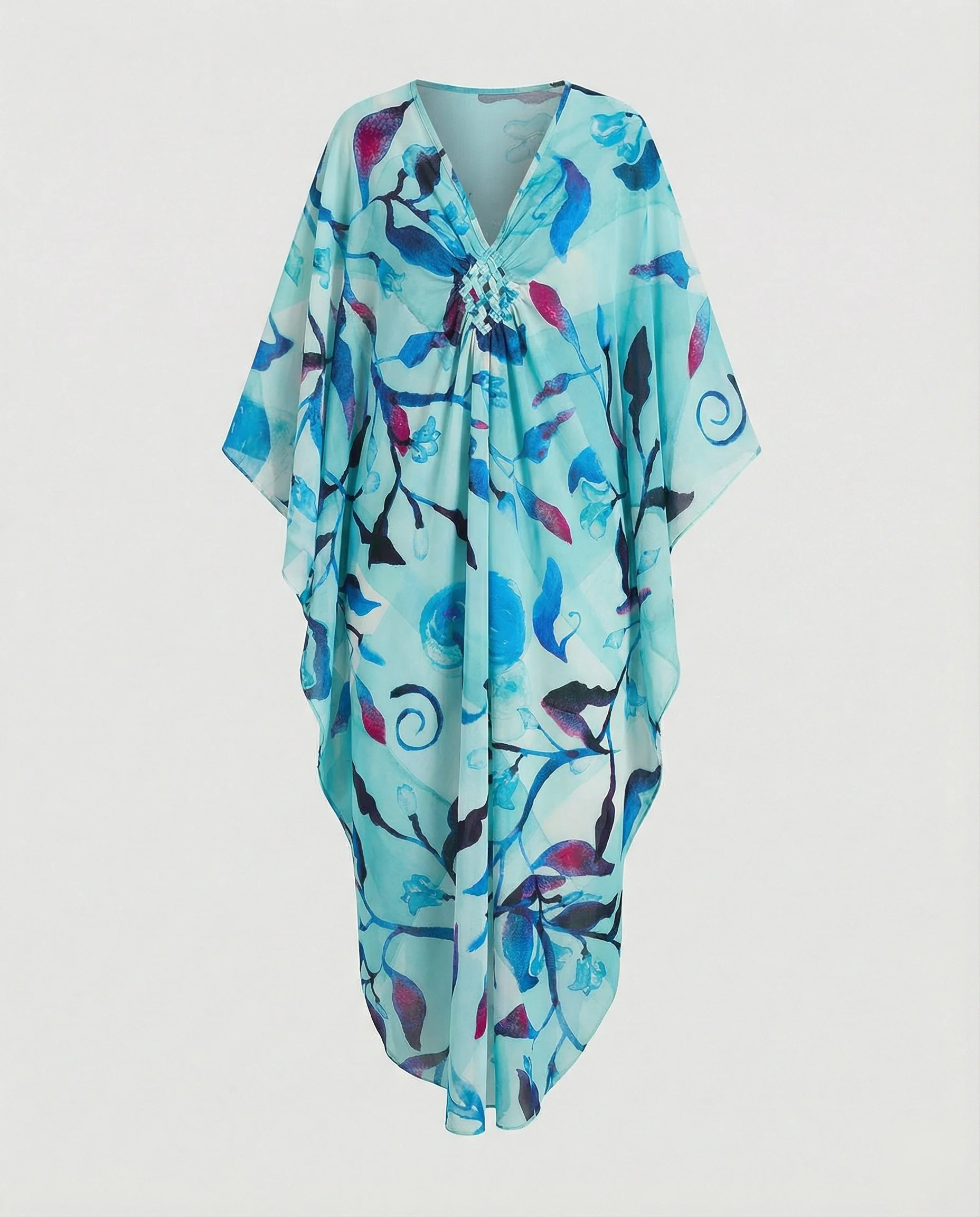 Damen Maxikleid Kaftan Sommer - Image 8