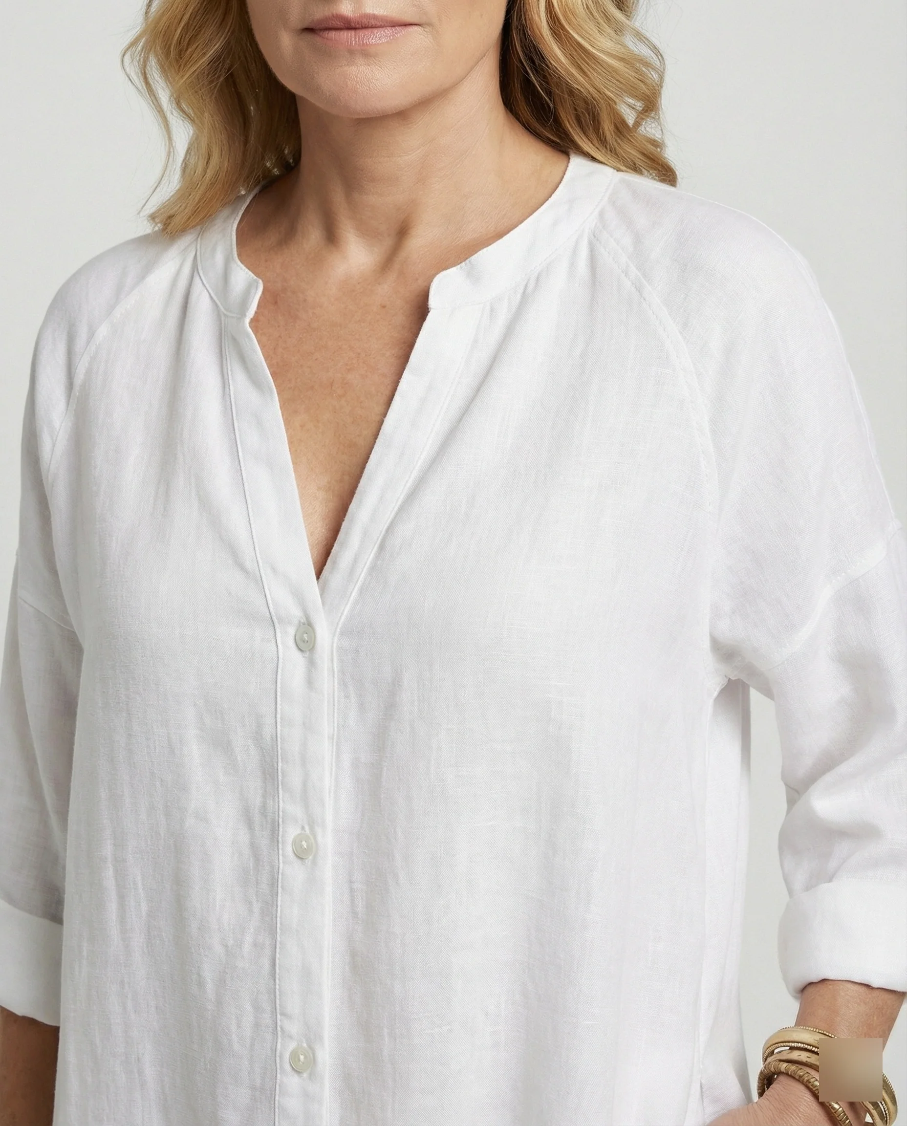 Damen Leinenkleid Kaftan lang - Image 3