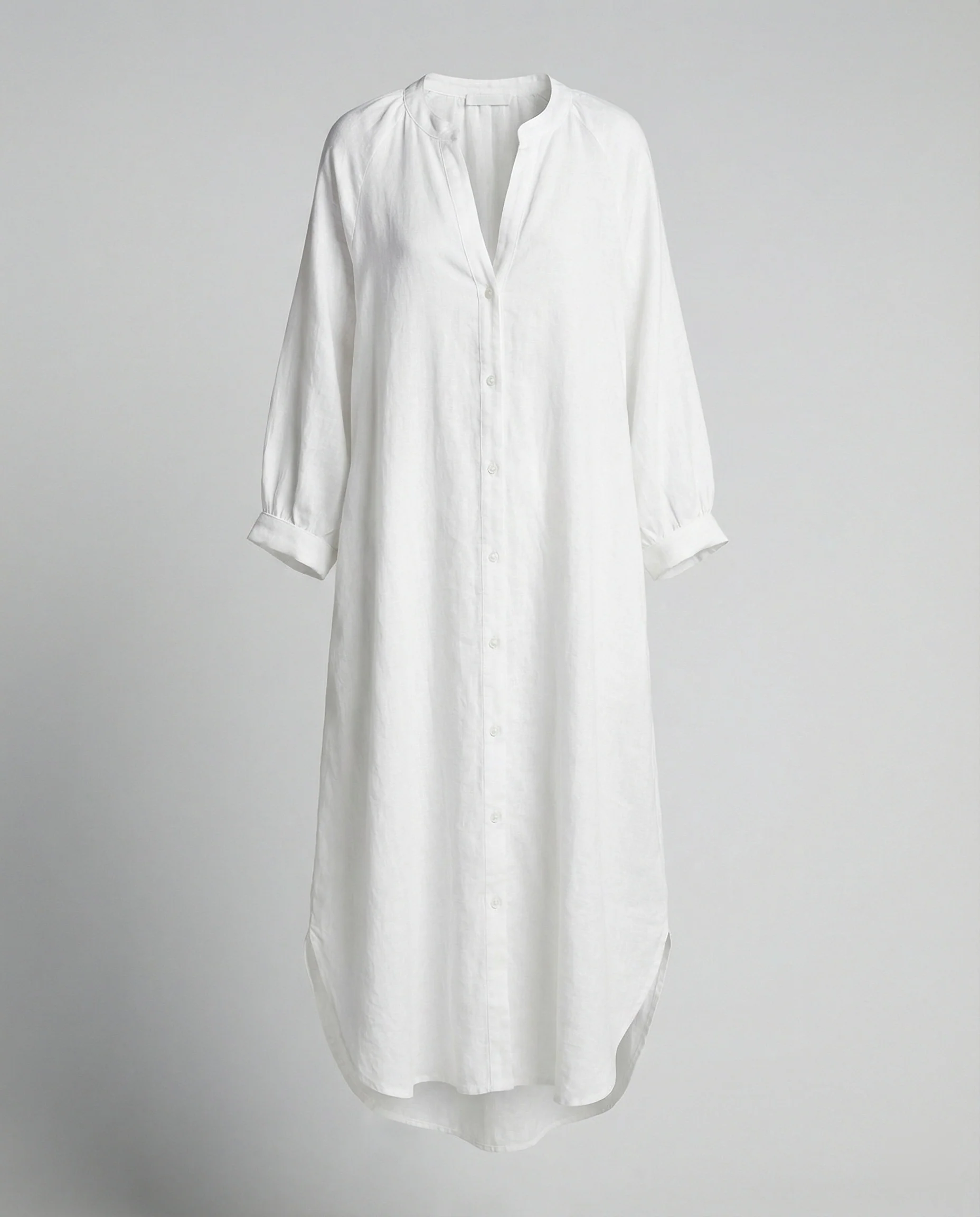 Damen Leinenkleid Kaftan lang - Image 4