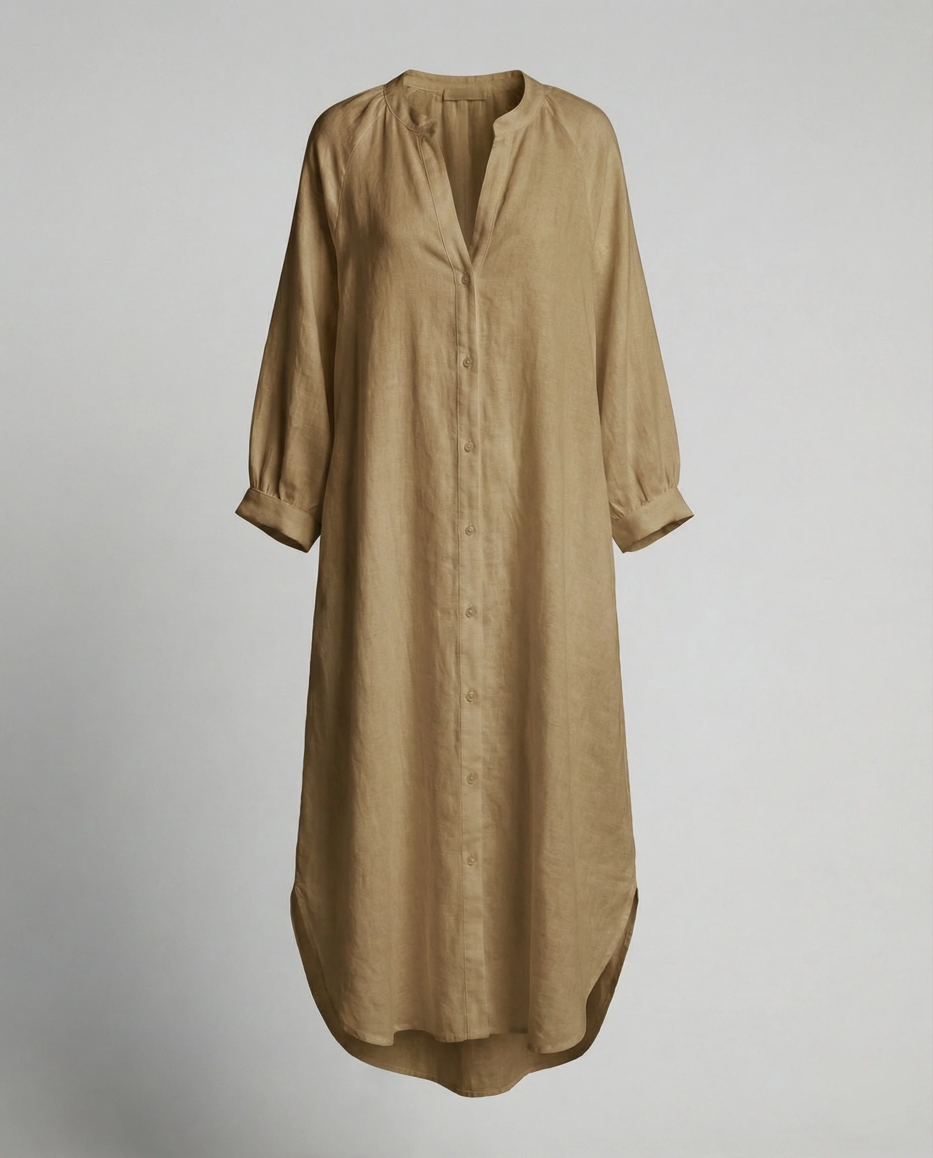 Damen Leinenkleid Kaftan lang - Image 5