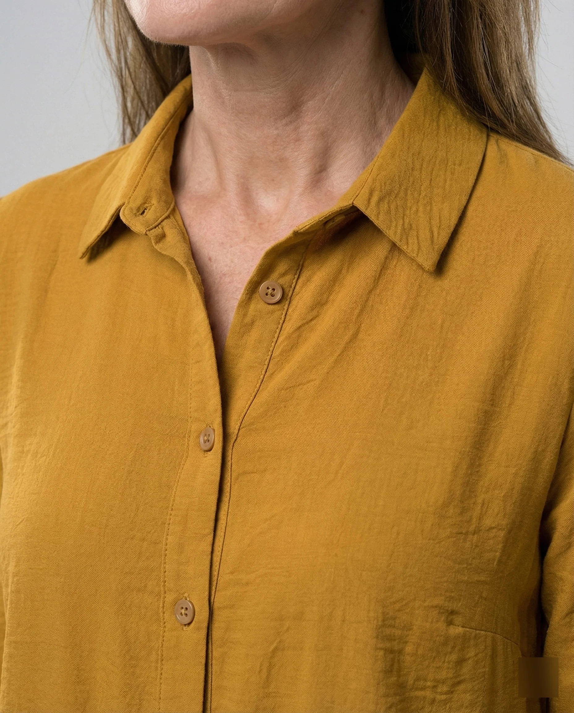 Damen Tunika Kleid lang mit Knopfleiste - Image 4
