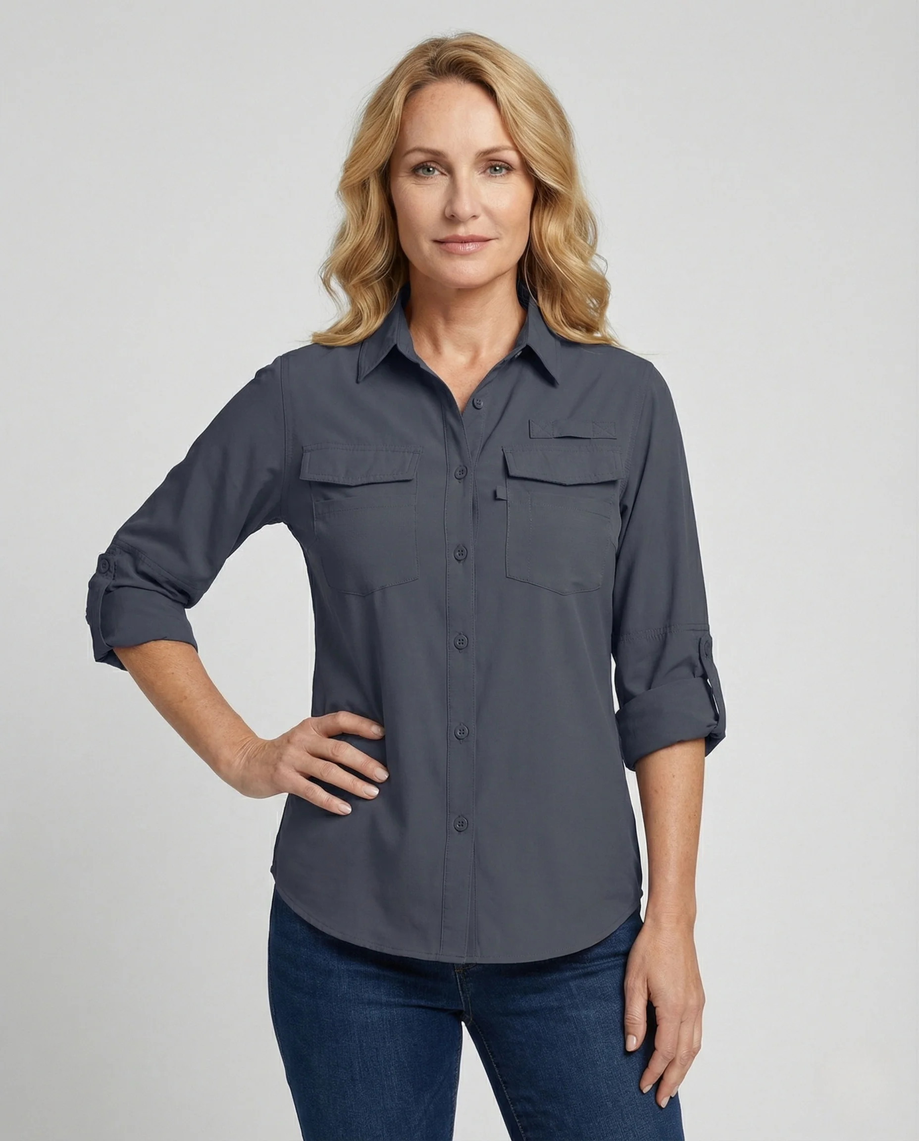 Damen Blusenjacke Utility Style - Image 2