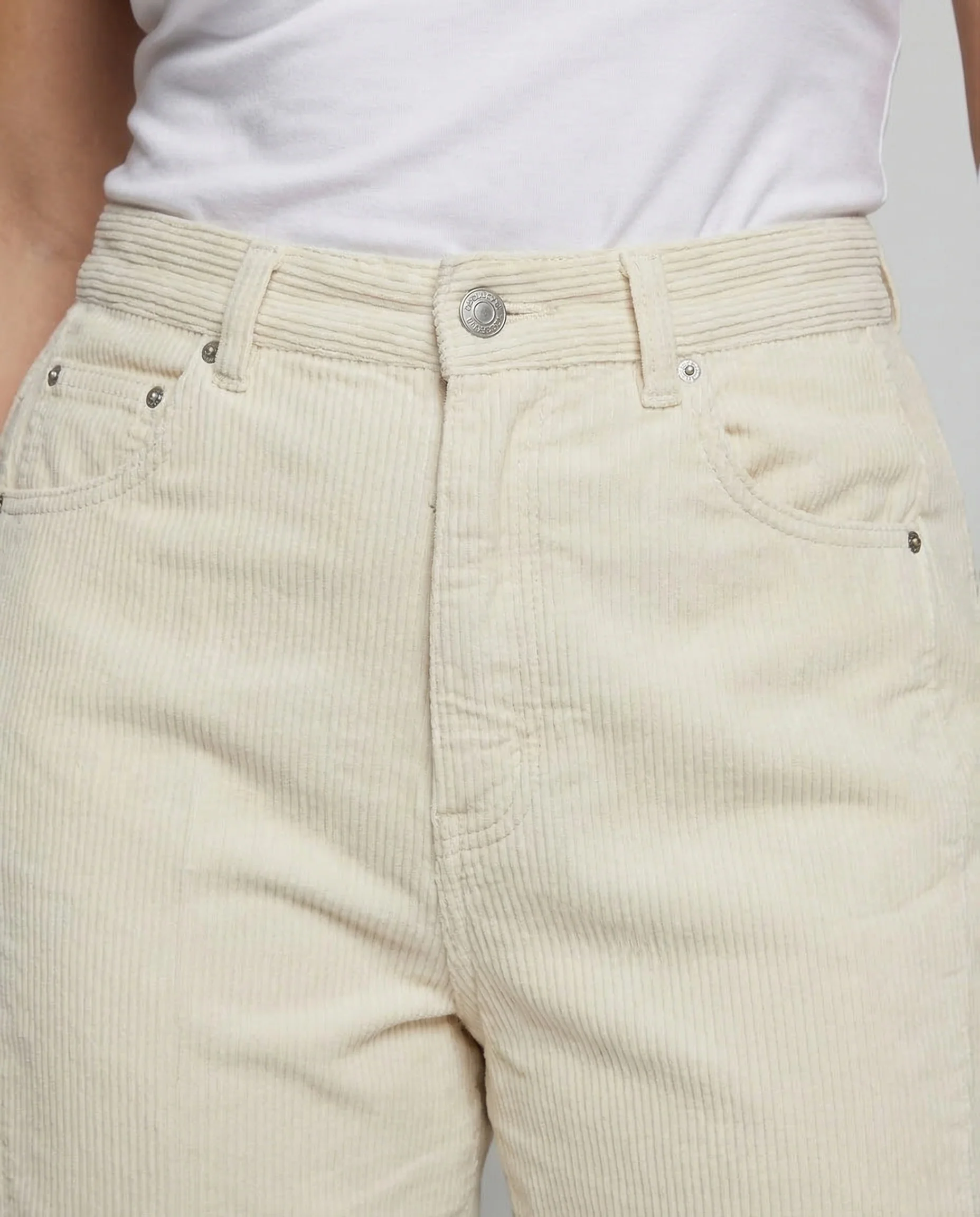 Damen Cordhose High Waist Weit - Image 3