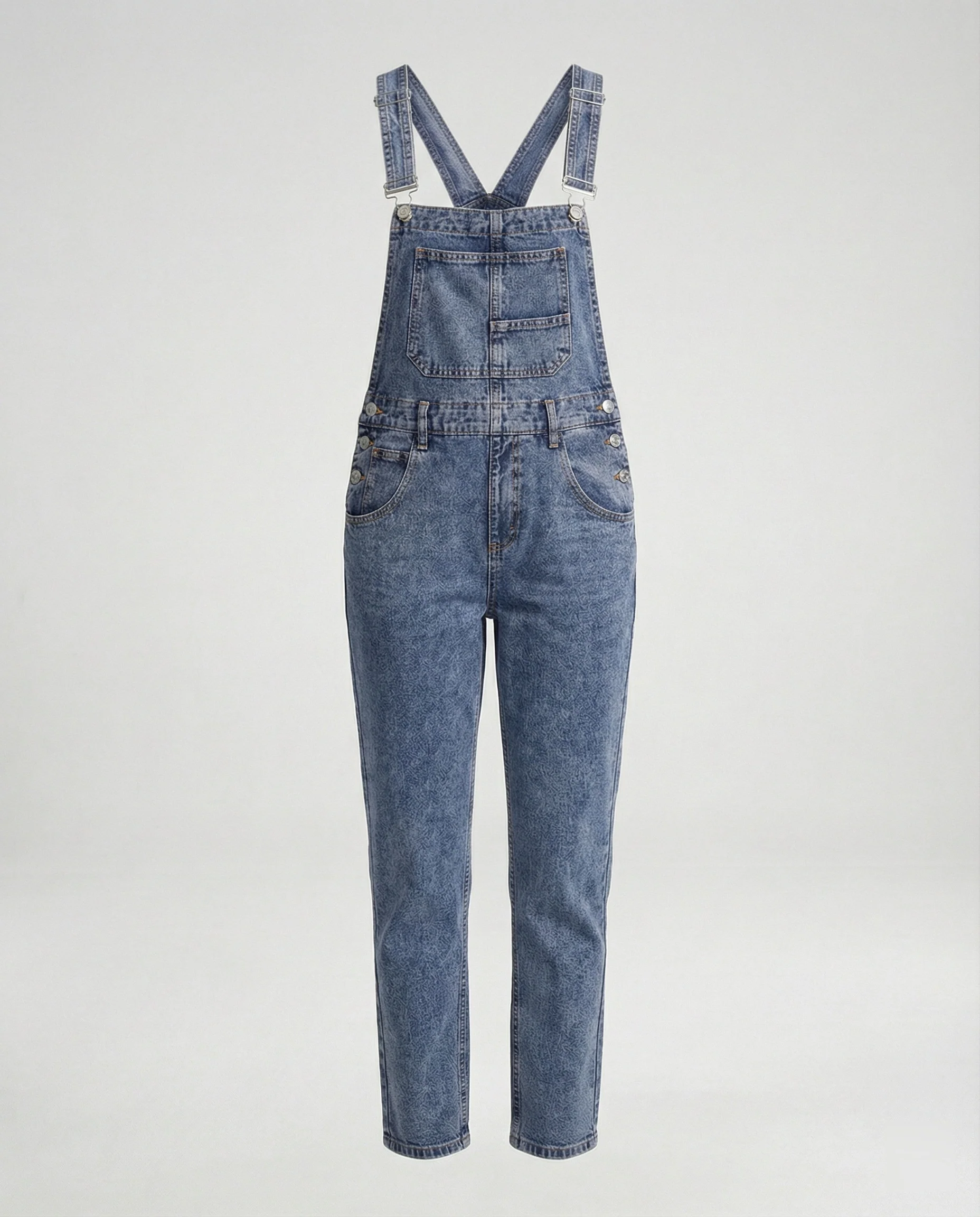 Damen Latzhose Jeans gerade - Image 4