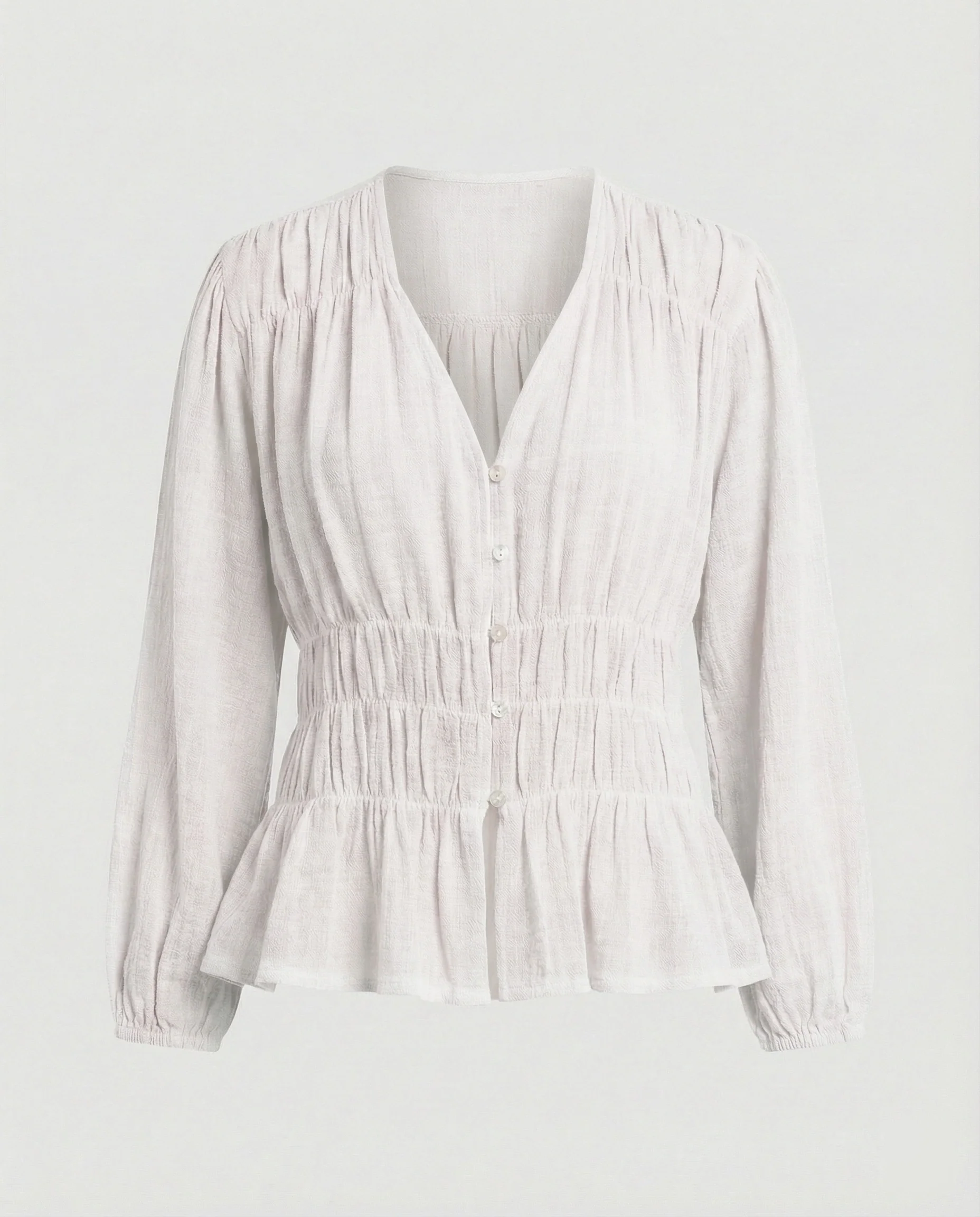 Bluse Damen Lässig Tailliert - Image 6
