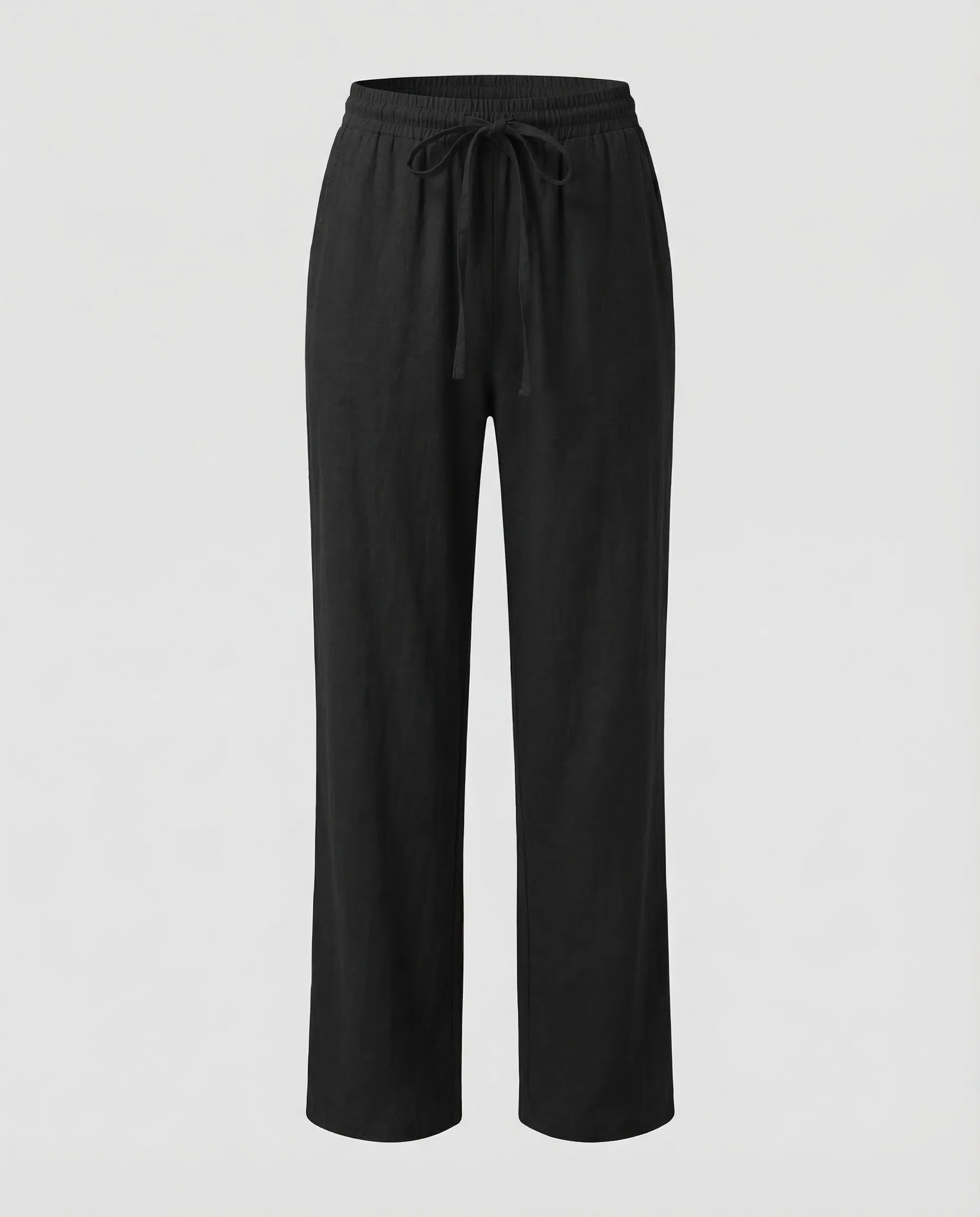 Damen Leinenhose Weit Tunnelzug - Image 5