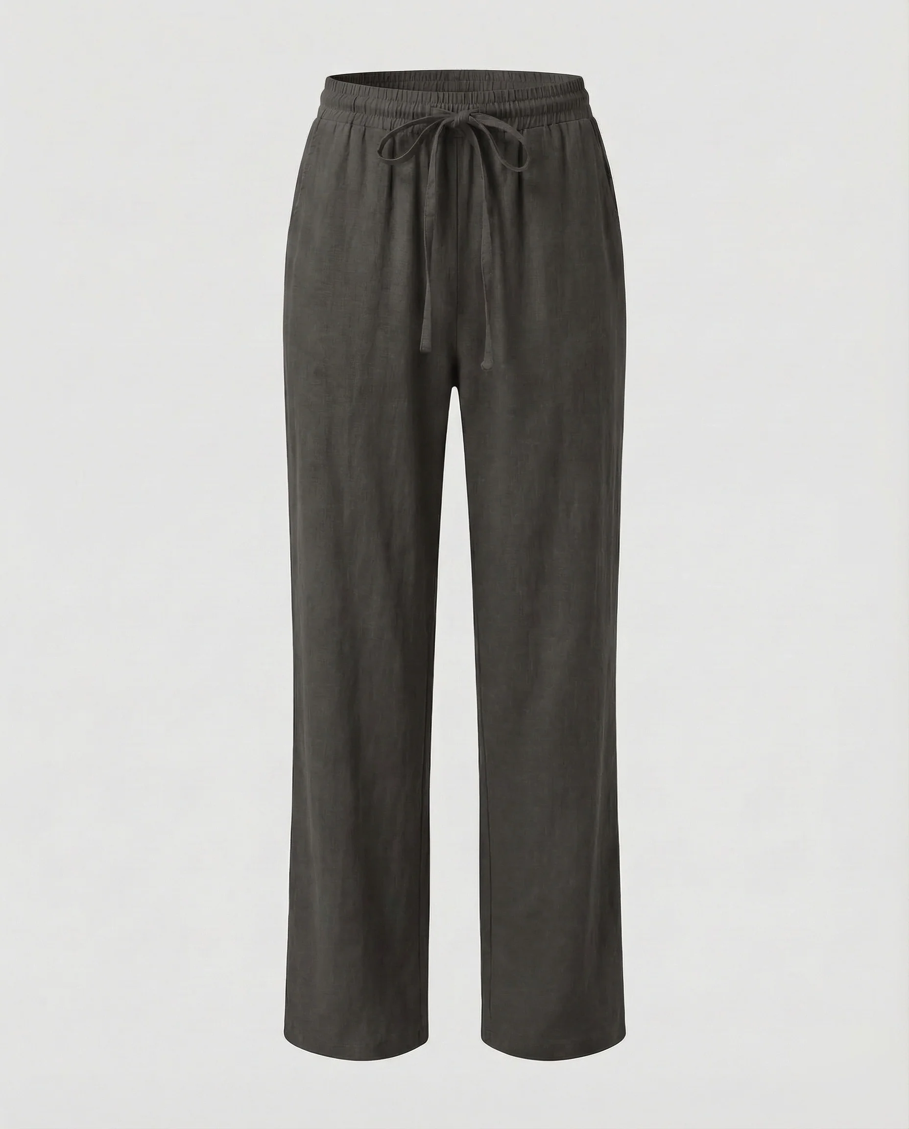 Damen Leinenhose Weit Tunnelzug - Image 7
