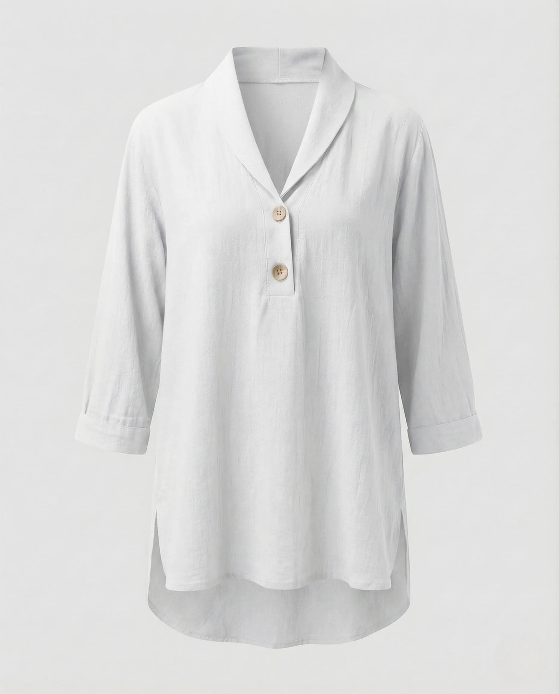 Damen Longbluse Schalkragen 3/4 Ärmel - Image 5