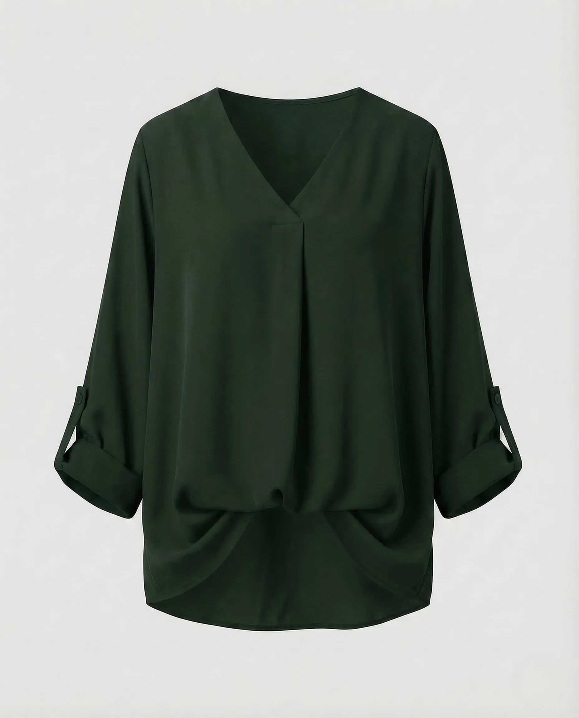 Damen Chiffonbluse V Ausschnitt Weit - Image 6
