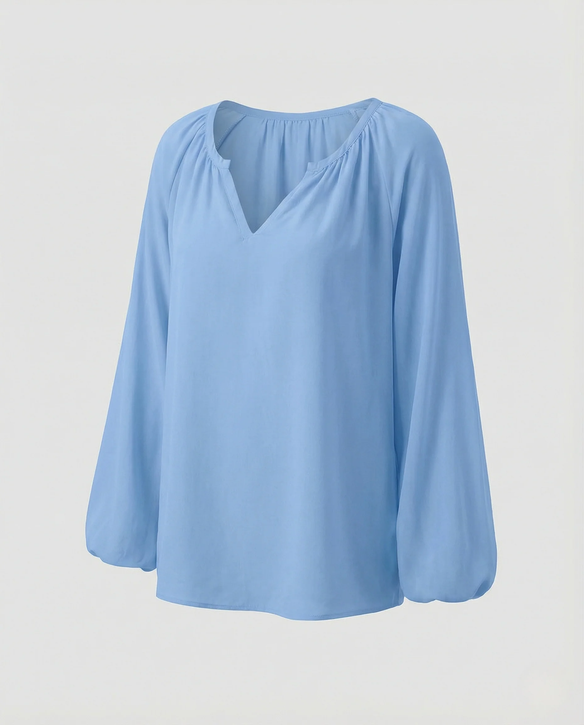 Damen Tunika Bluse V-Ausschnitt - Image 5