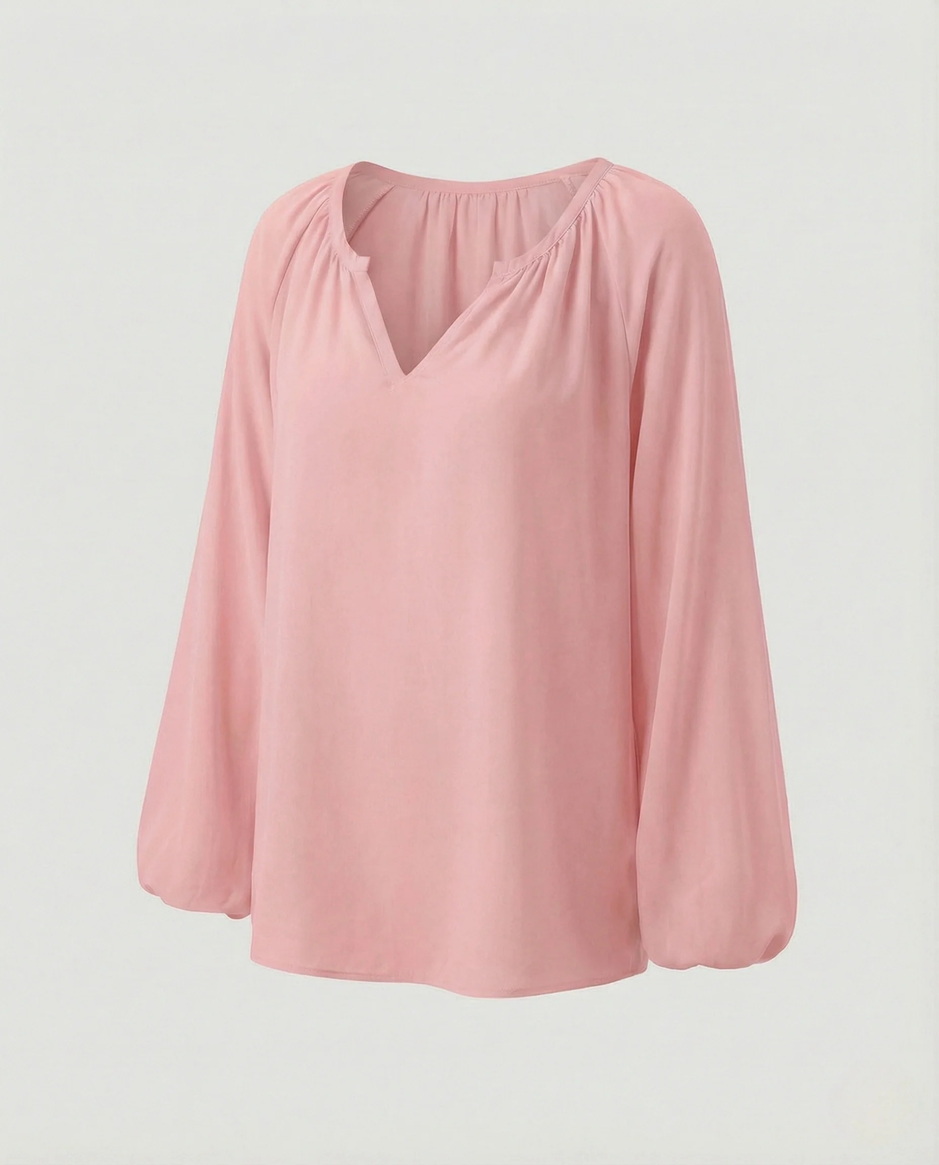 Damen Tunika Bluse V-Ausschnitt - Image 6
