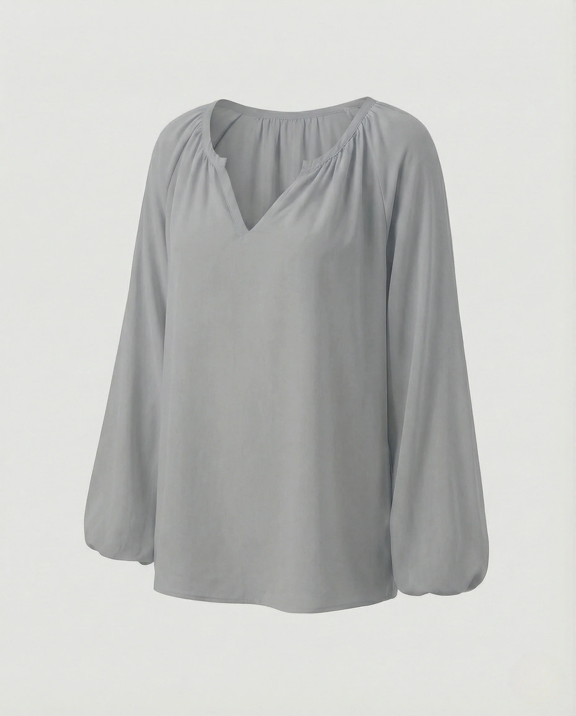 Damen Tunika Bluse V-Ausschnitt - Image 8