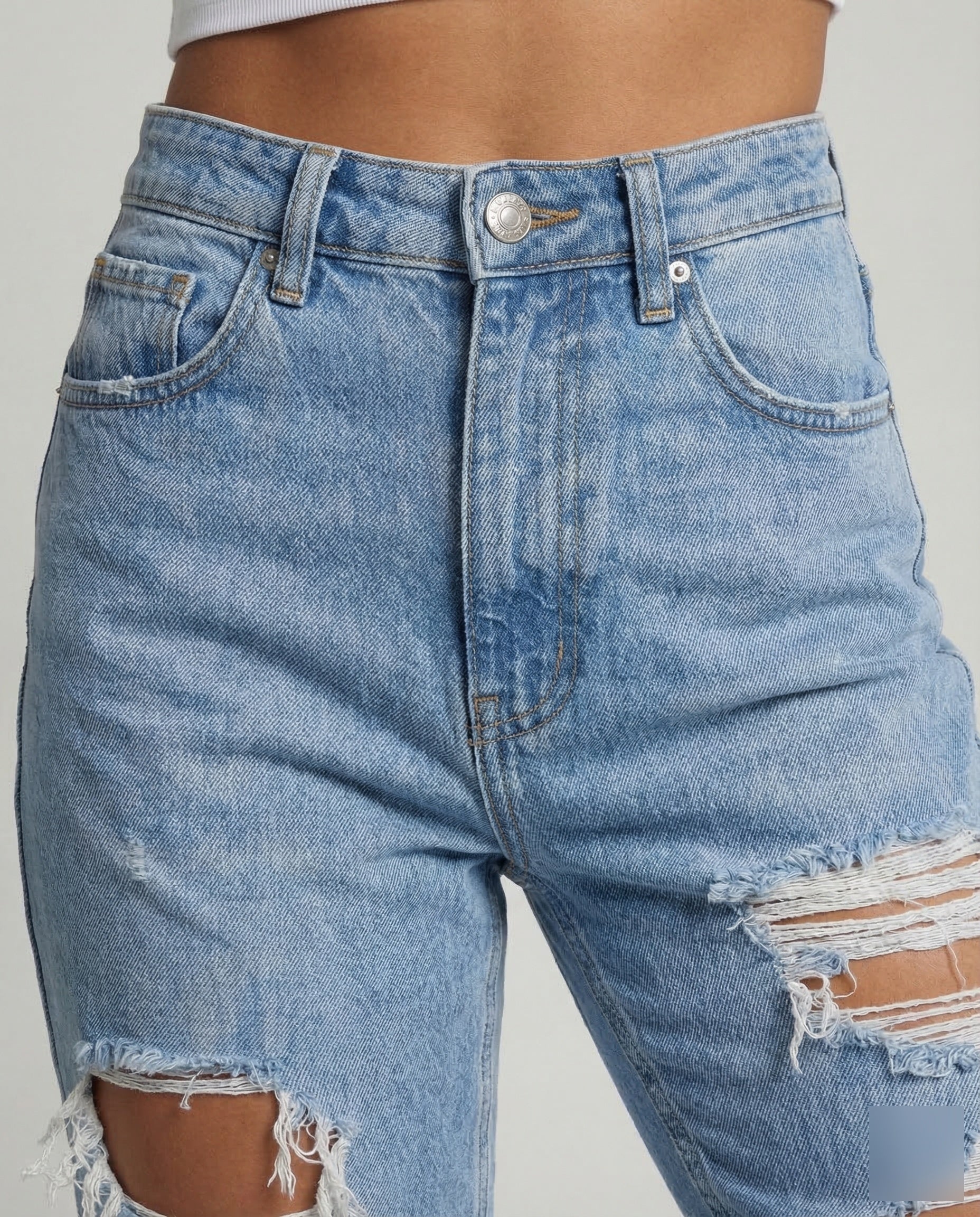 Damen Baggy Jeans High Waist - Image 3