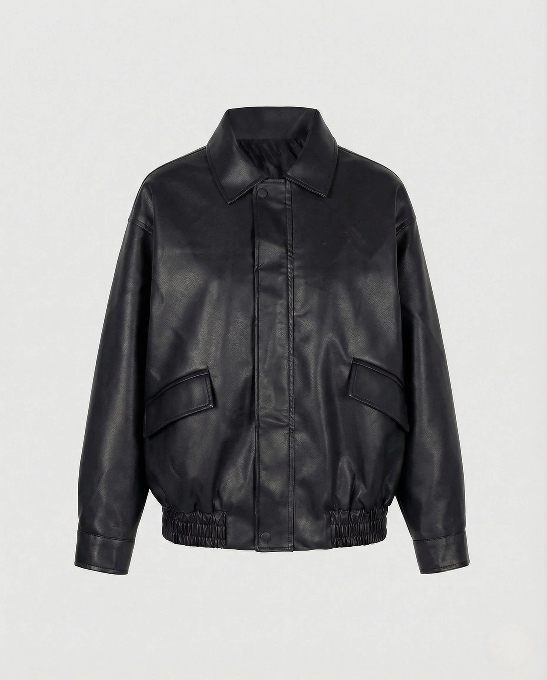 Damen Blouson mit Hemdkragen Lederoptik - Image 6