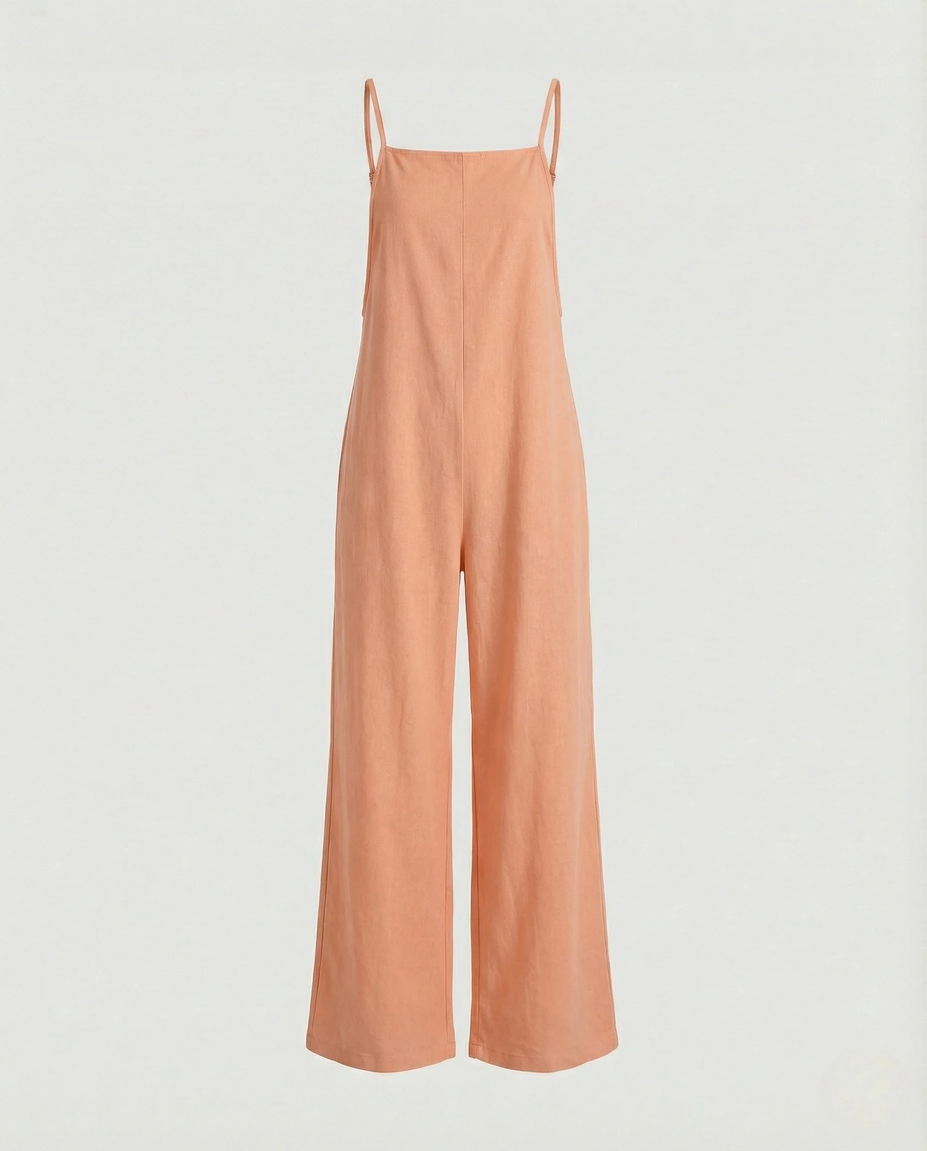 Damen Leinen-Overall mit weitem Bein - Image 12