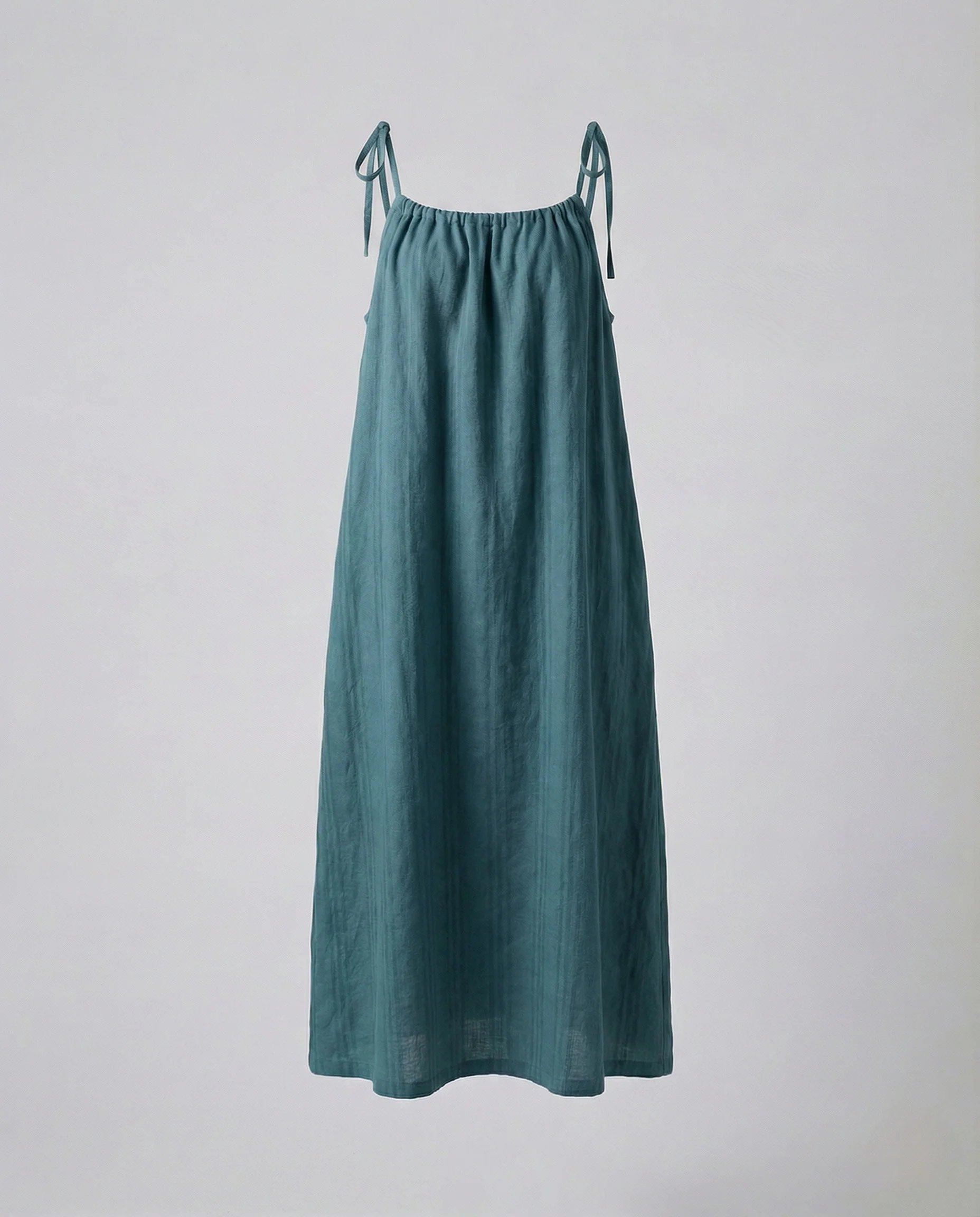 Damen Leinen Maxikleid mit Spaghettiträgern - Image 11