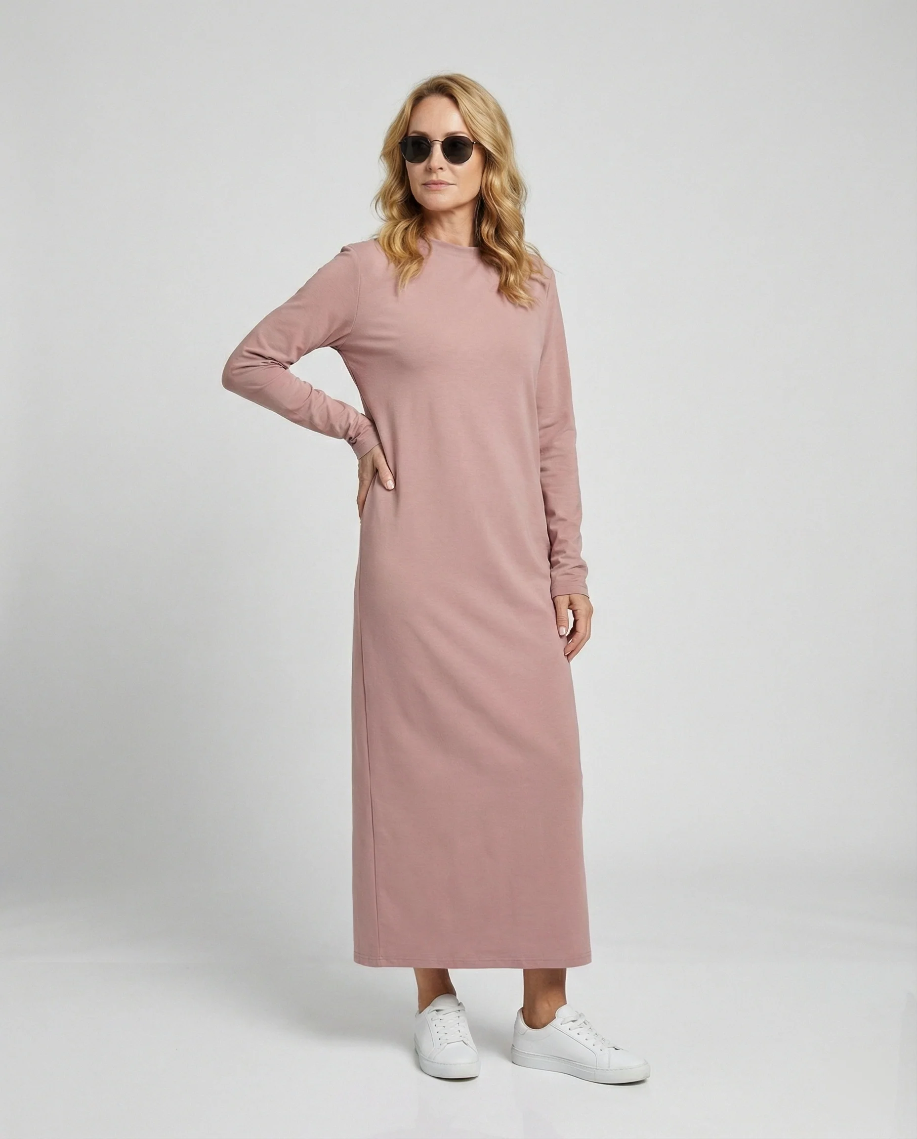 Damen Freizeitkleid Sweat lang - Image 3