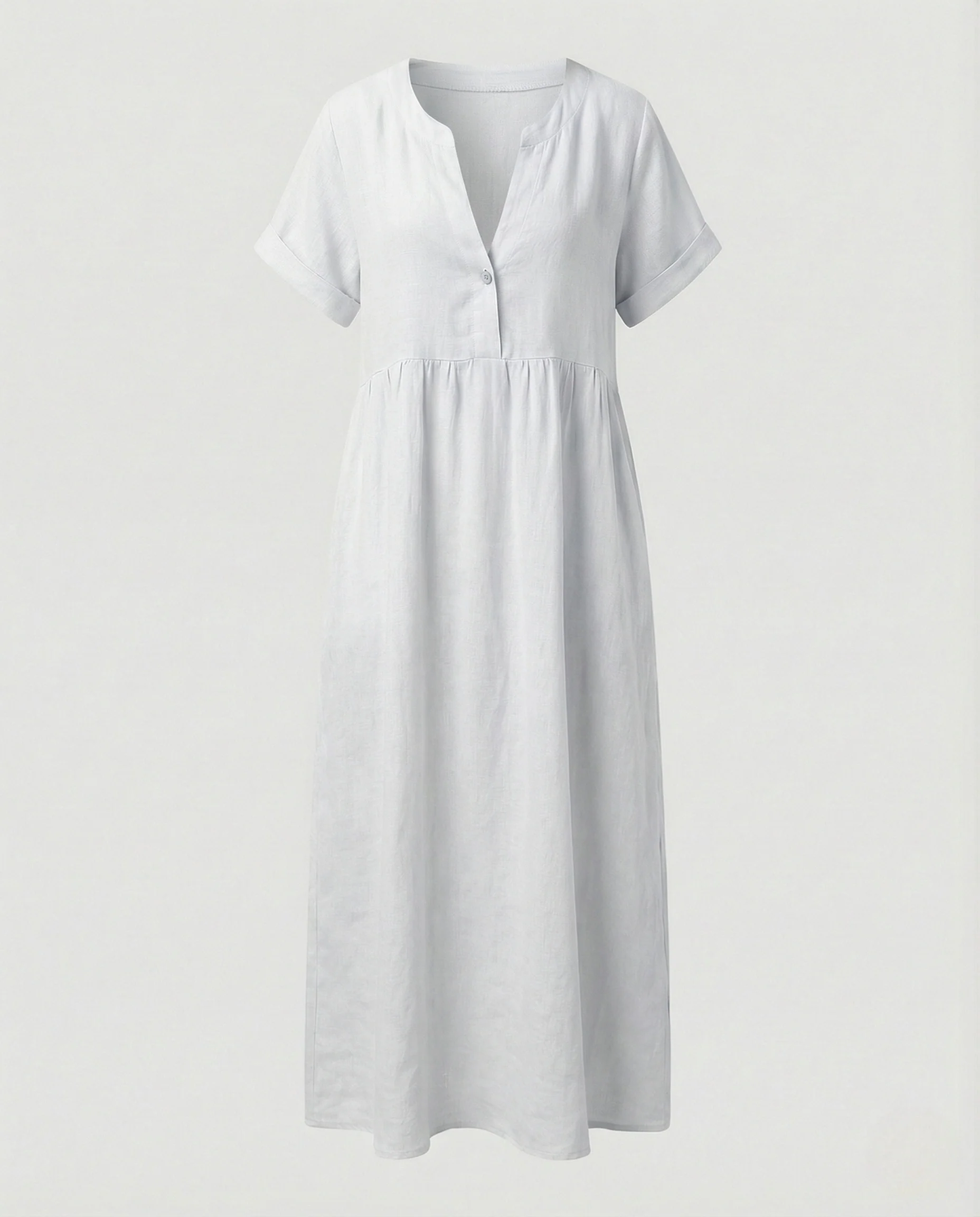 Bluse Damen Kurzarm Kentkragen - Image 6