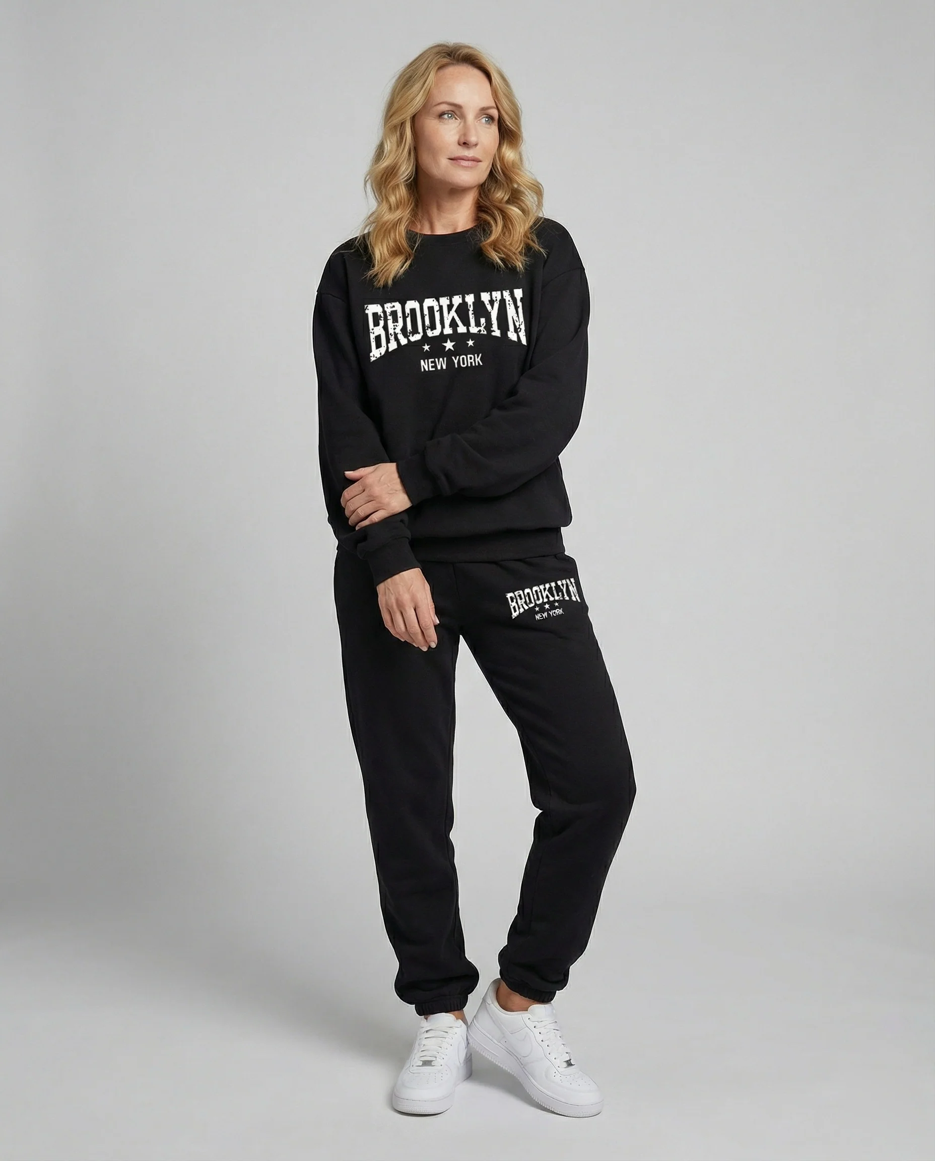 Damen Oversize Sweatset mit Print - Image 6