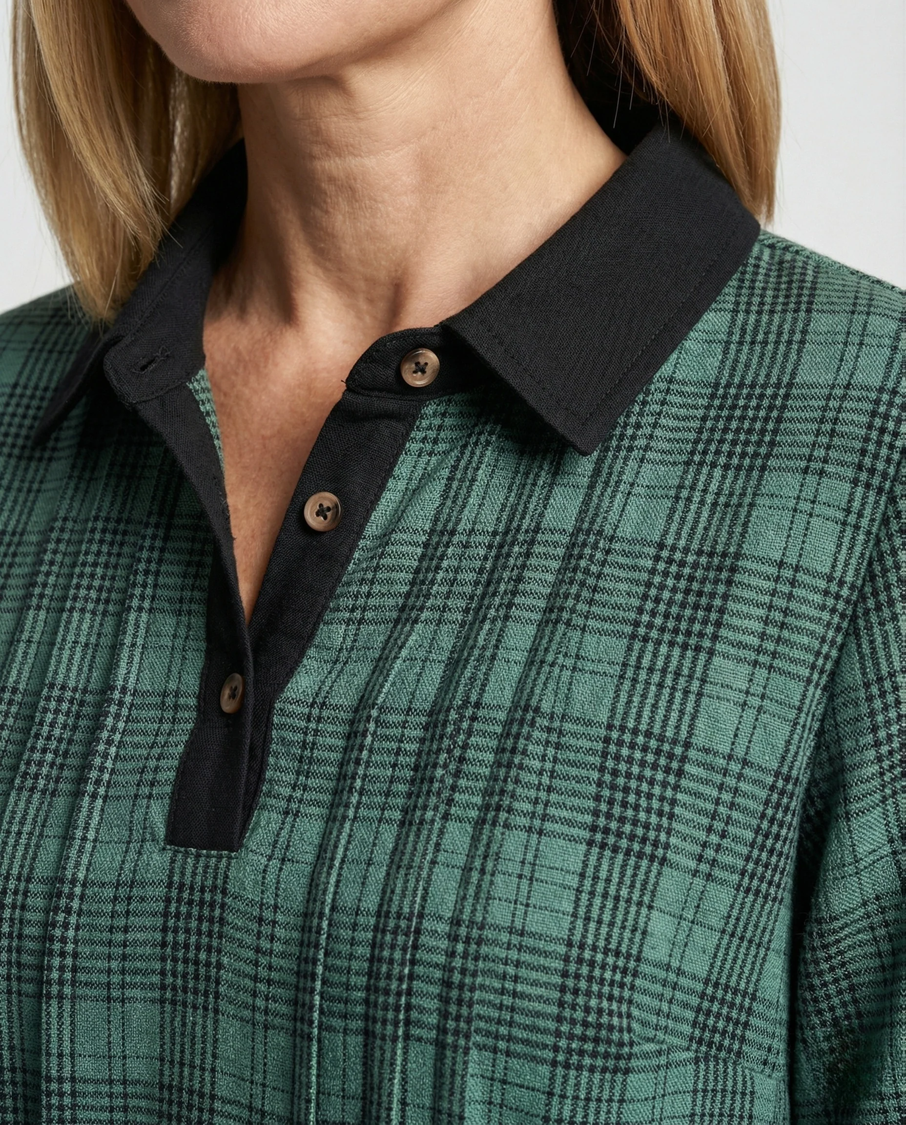 Damen Midikleid Polo Freizeitkleid - Image 3