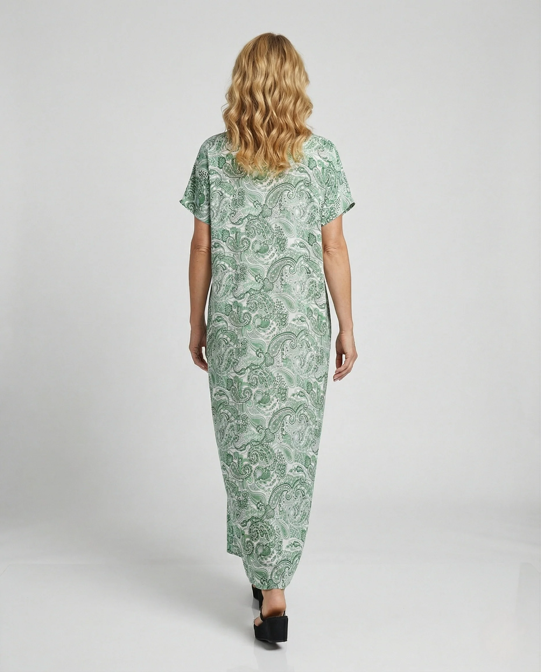 Strand Kaftankleid Damen Paisley - Image 4